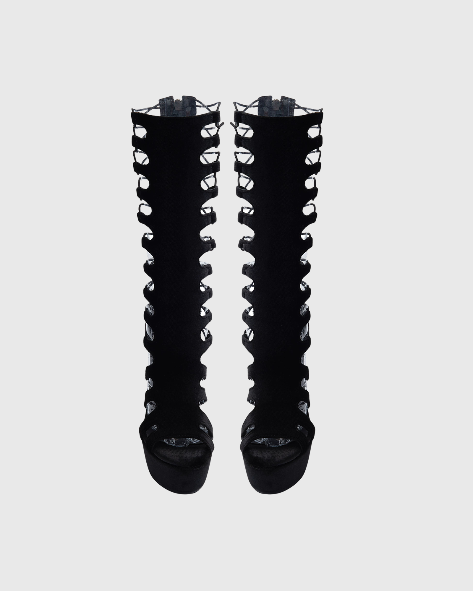 Marfa Lace Up Cutout Ankle Sandals