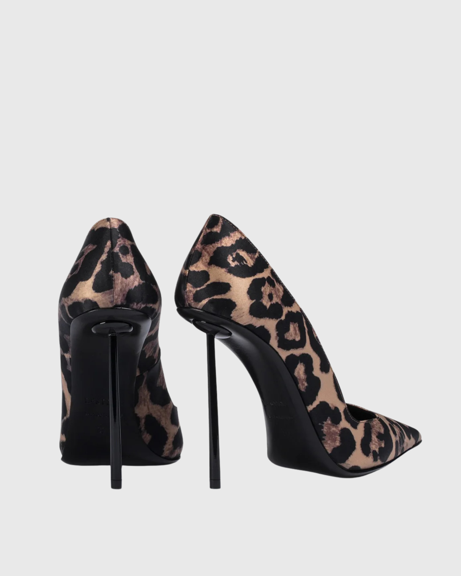 Islay Leopard Print Satin Pumps