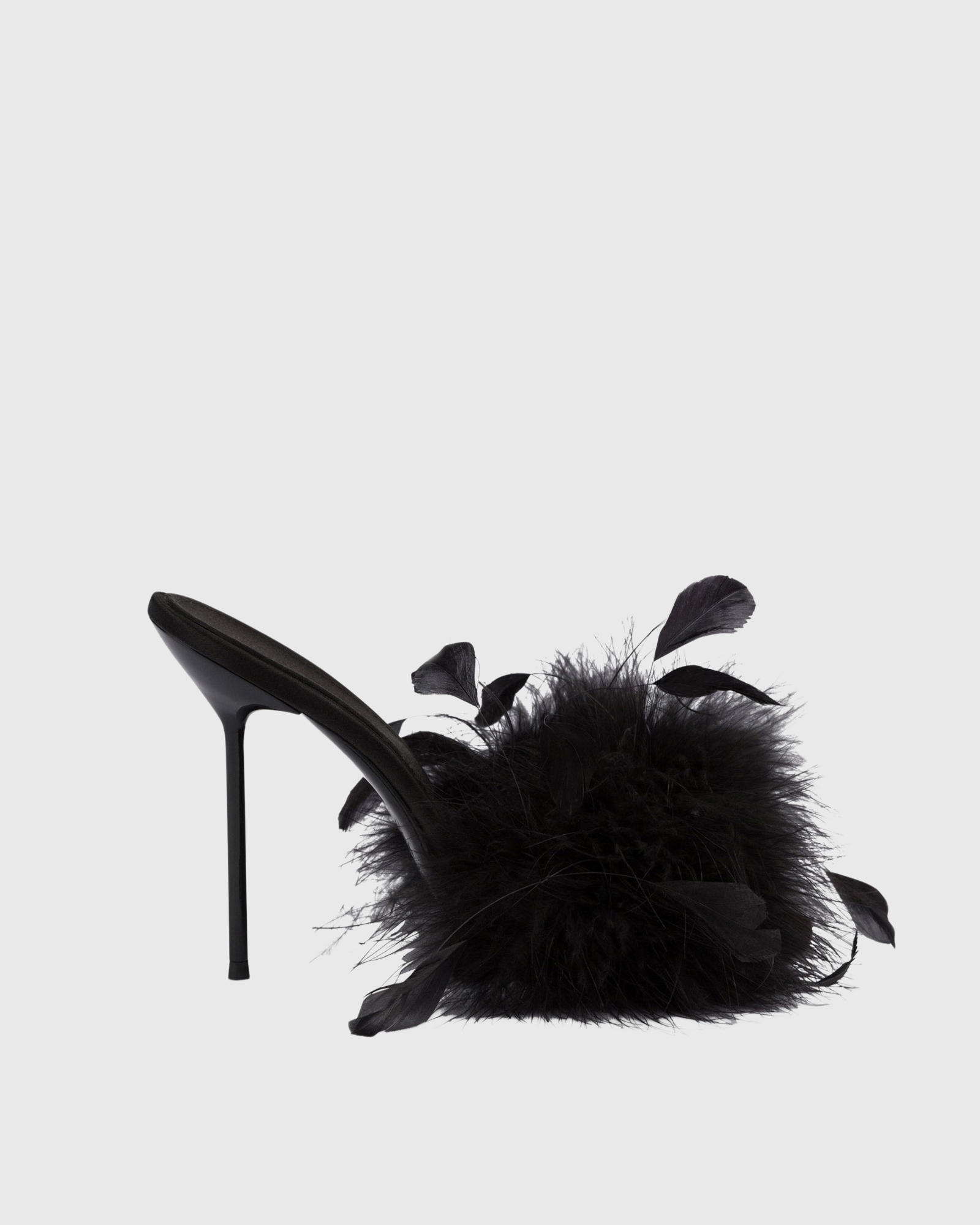 Mair Feather Mlues In Black