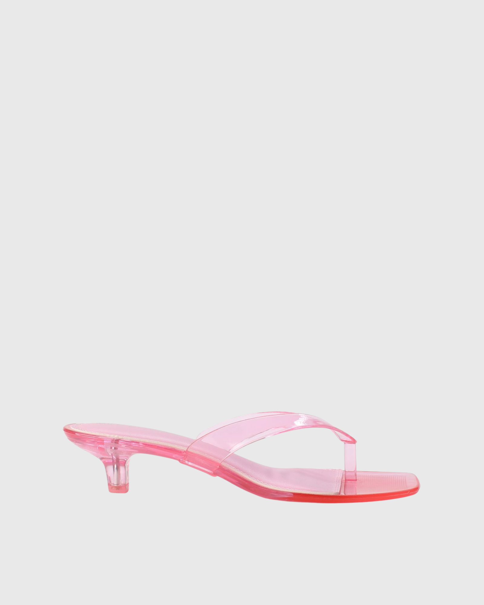Izadi Thong Jelly kitten Heels In Pink