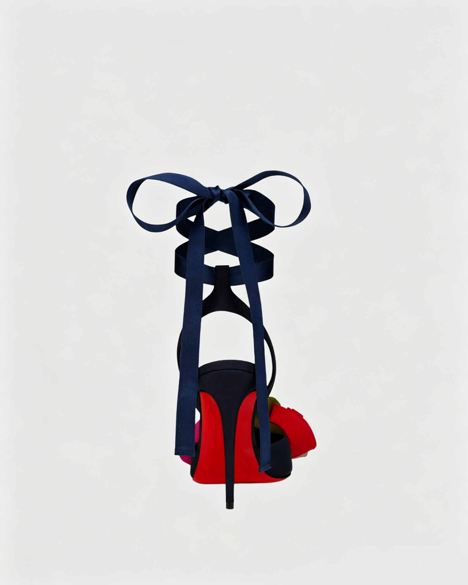 Zyvella Flower Strap Sandals In Midnight Blue