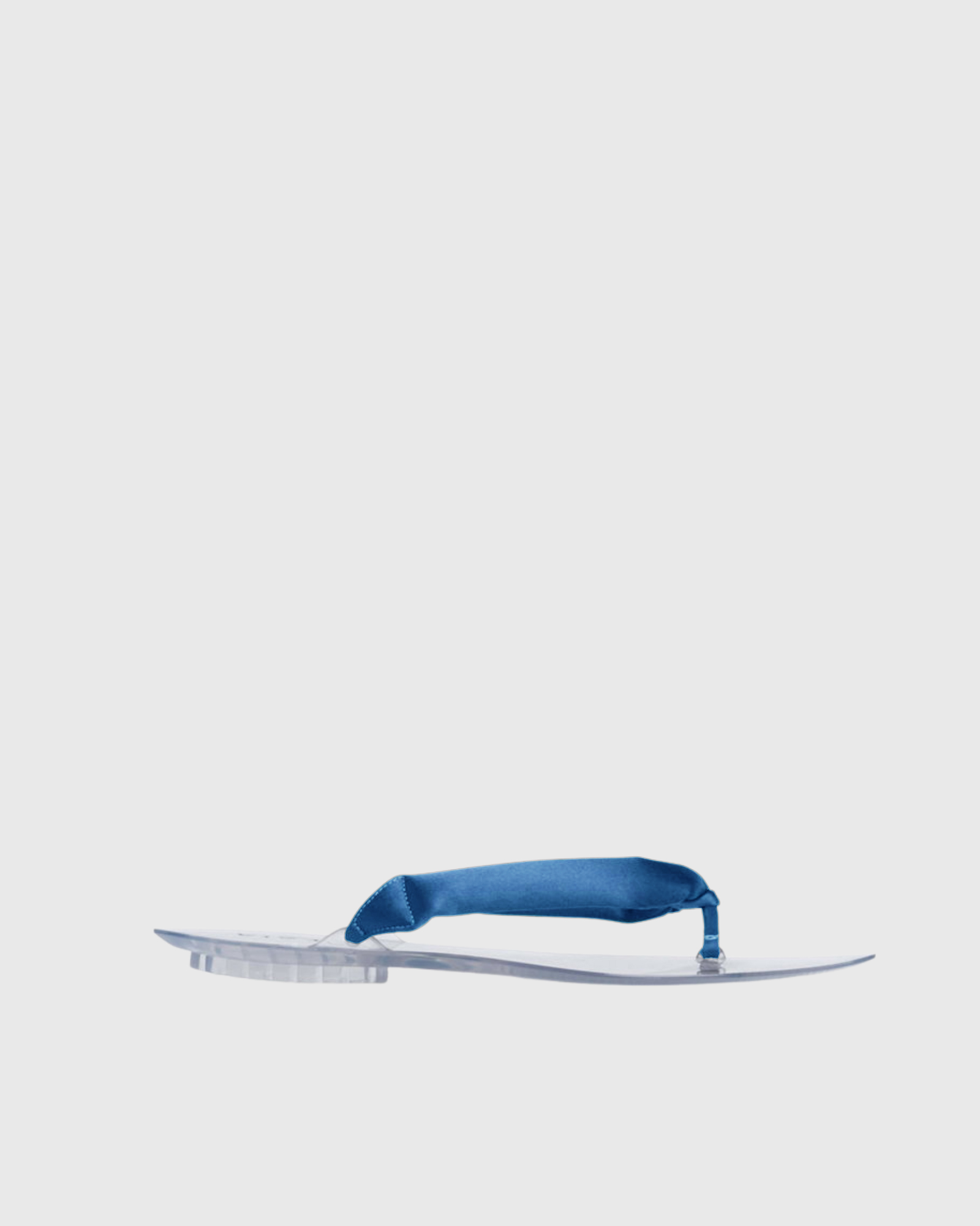 Solenne Jelly PVC Thong Slippers In Blue