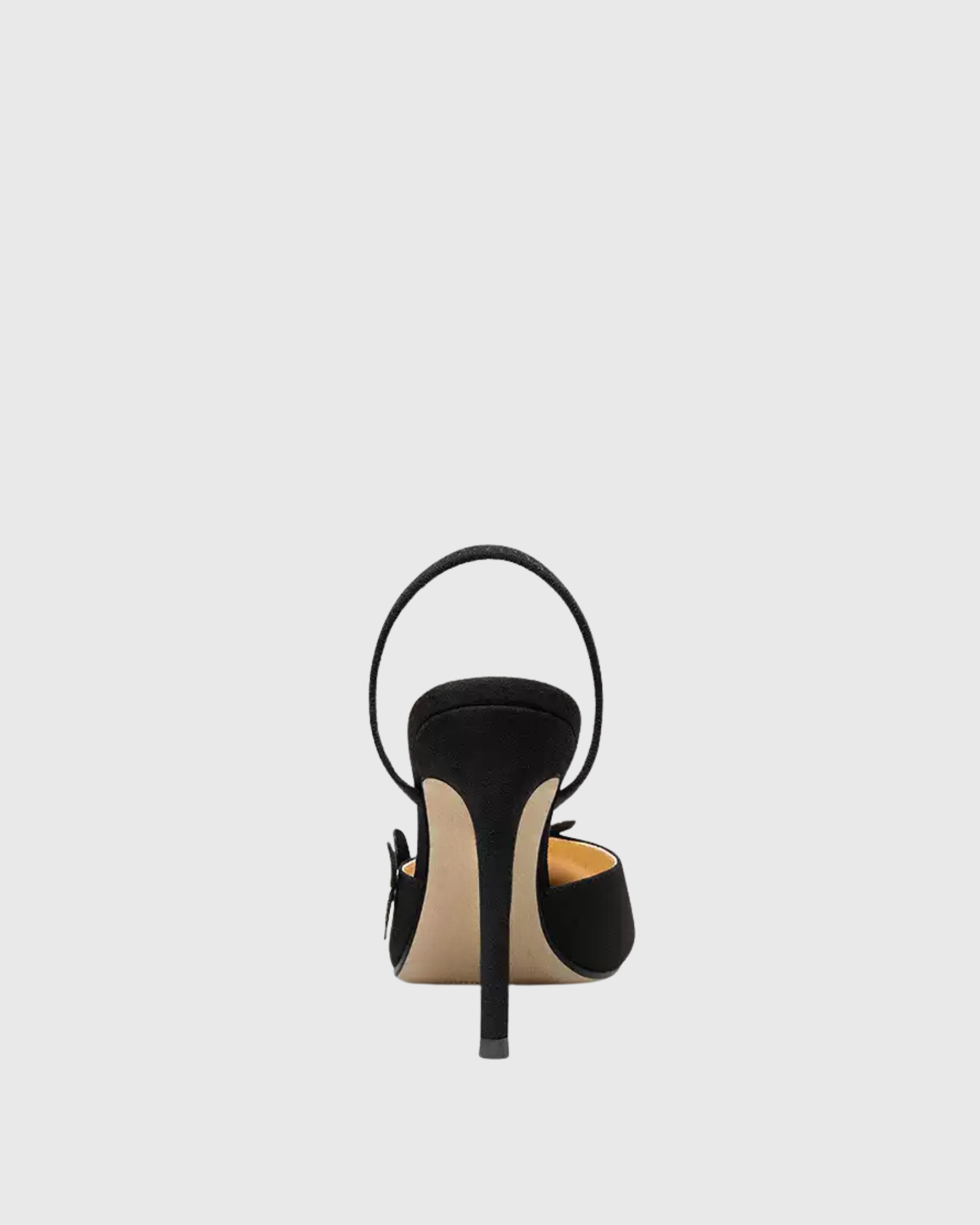 Sai Butterfly Slingback Satin Pumps In Black