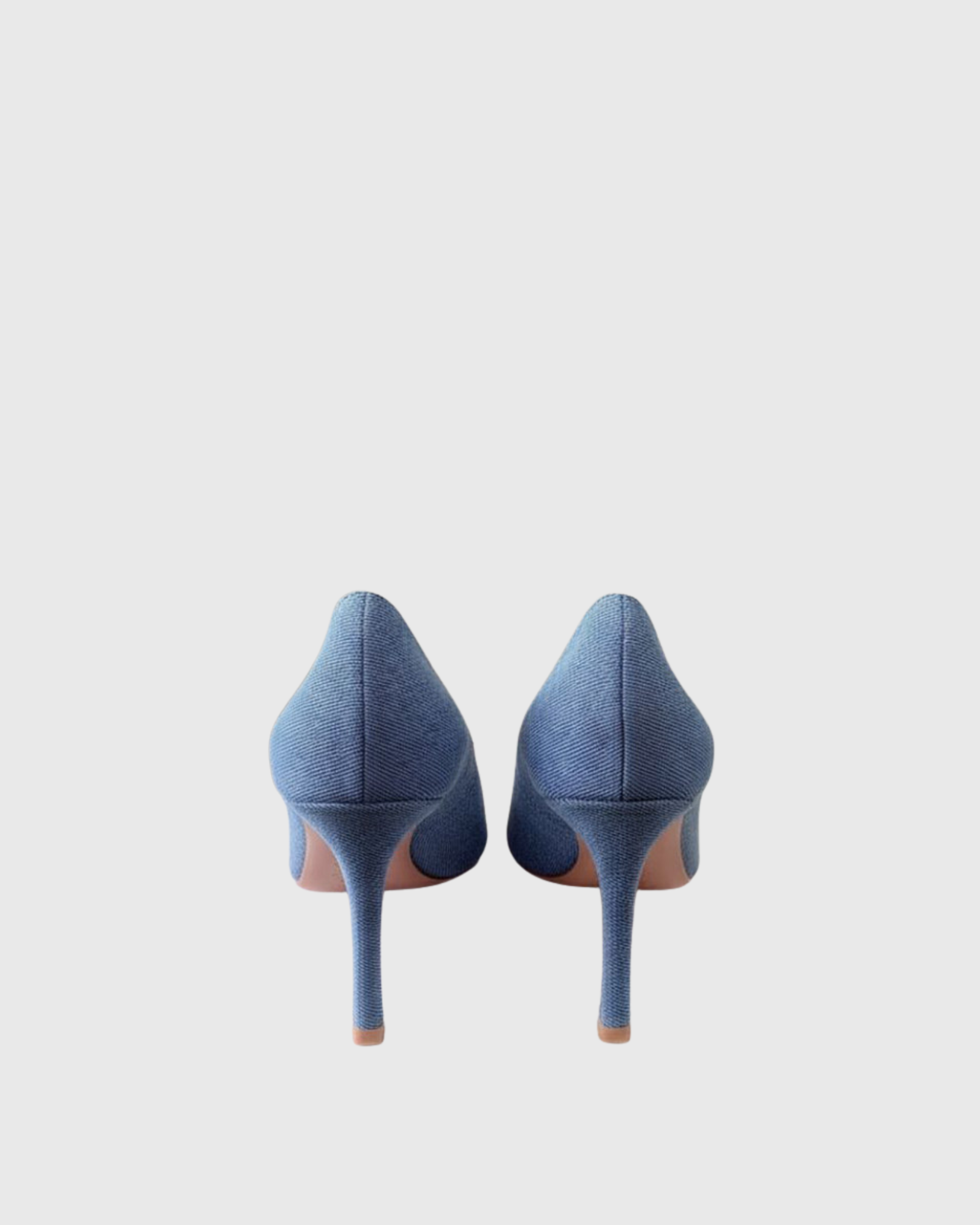 Reese Buckle Denim Pumps In Blue