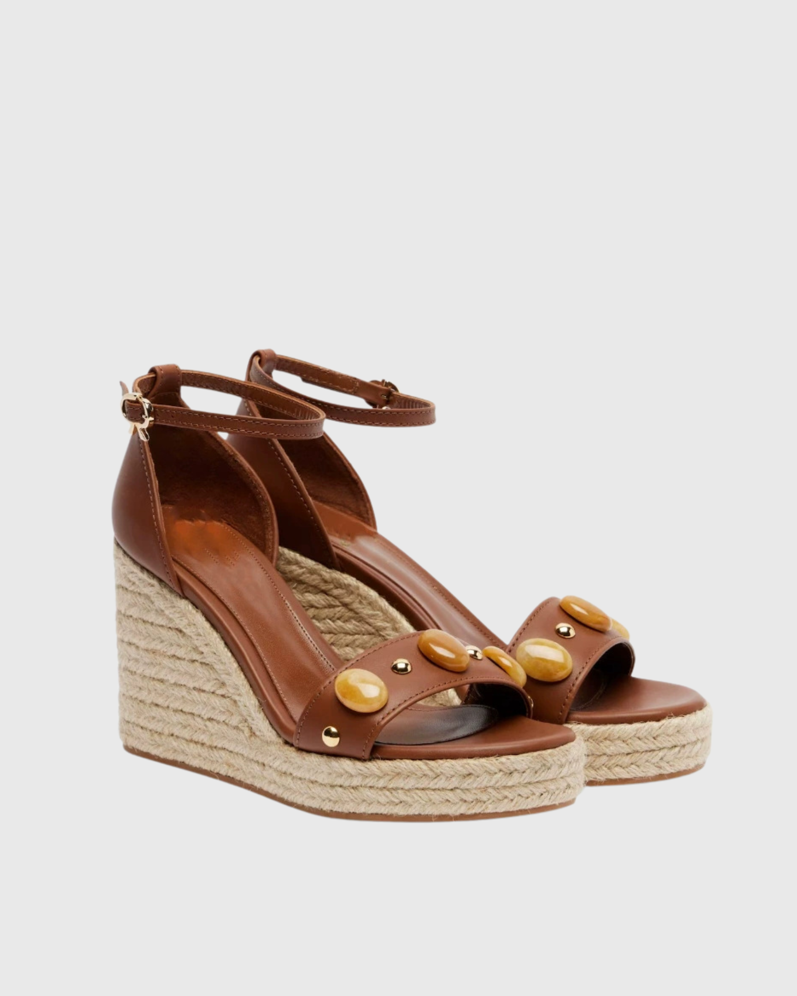 Lockwood Studded Espadrille Wedges