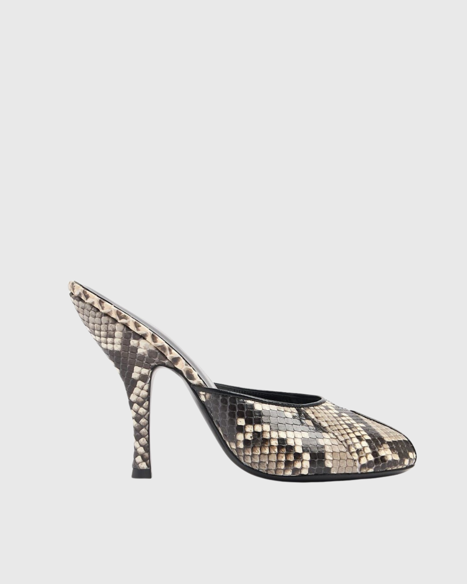 Nova Snake Print Open Toe Stiletto Mules