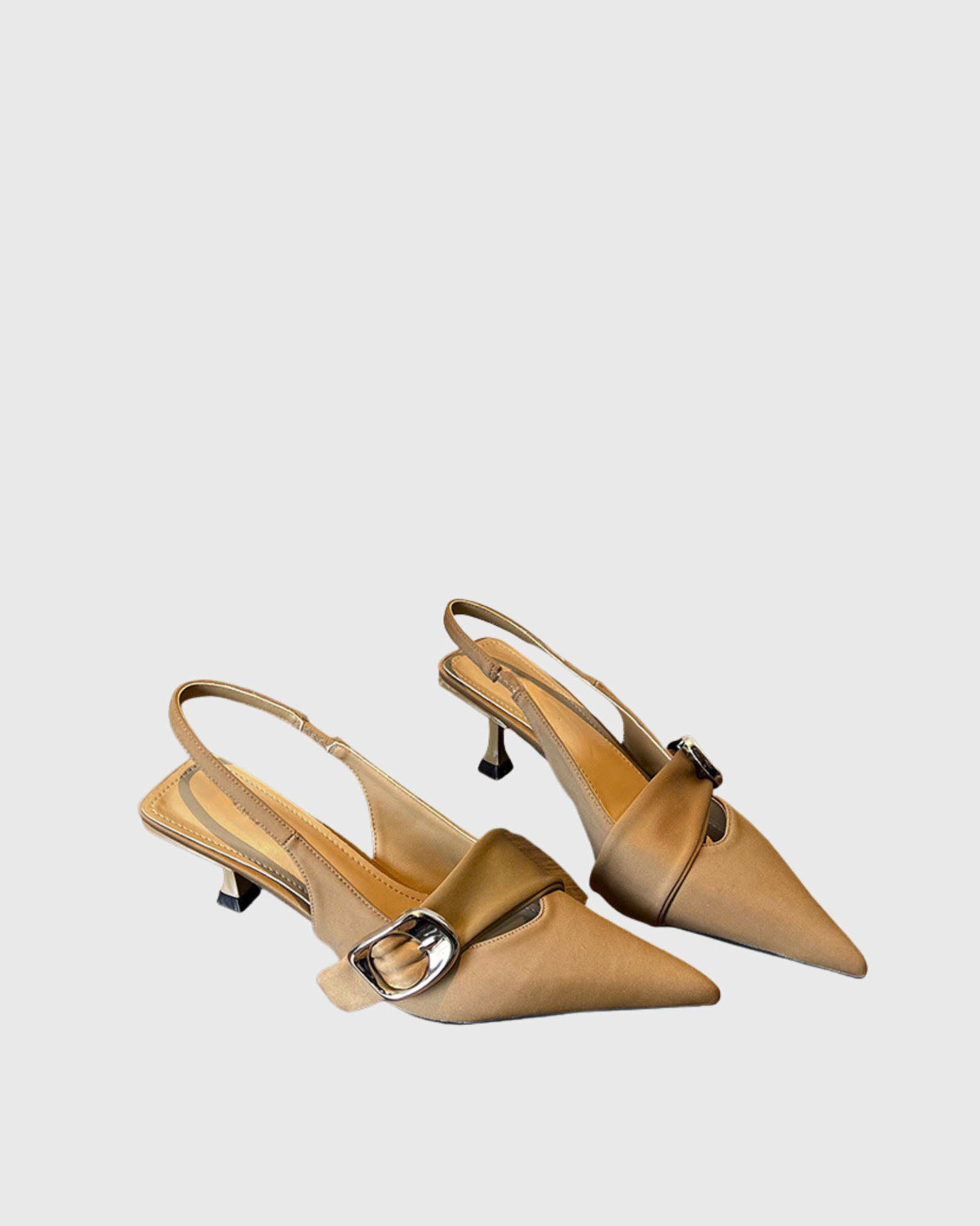 Iryna Buckle Pumps In Mocha