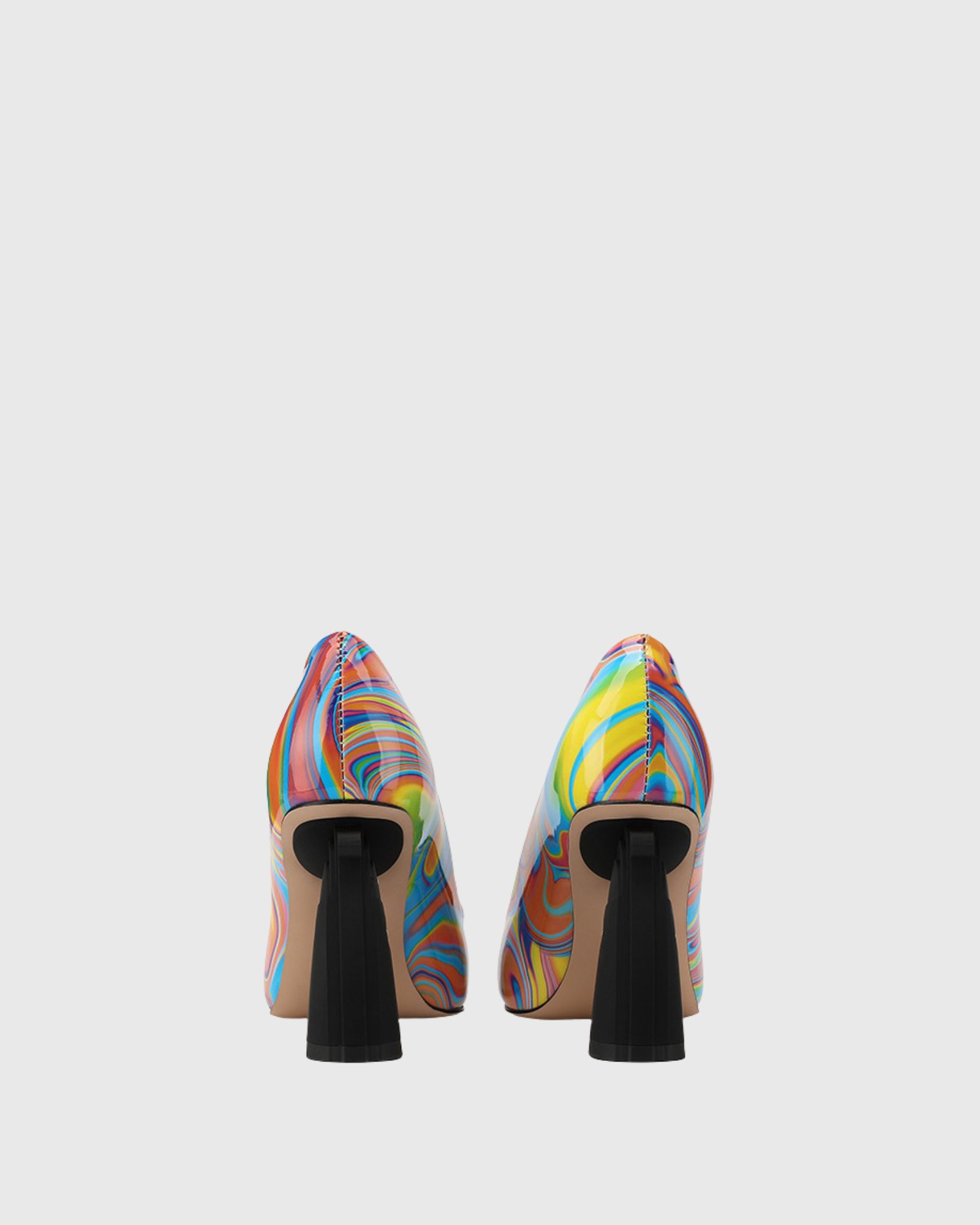 Roxie Printed Graffiti Pumps In Multicolor