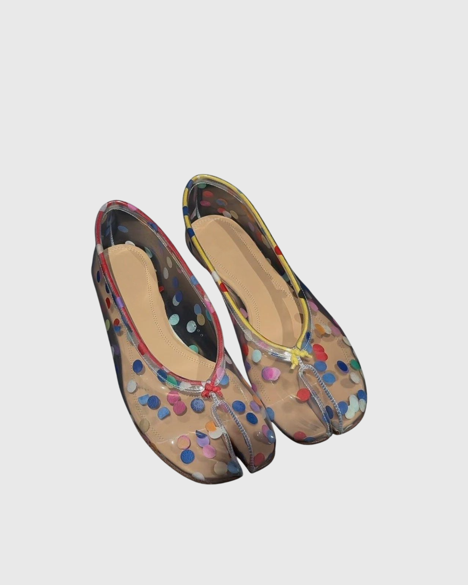Clara PVC Dot Ballet Flats 