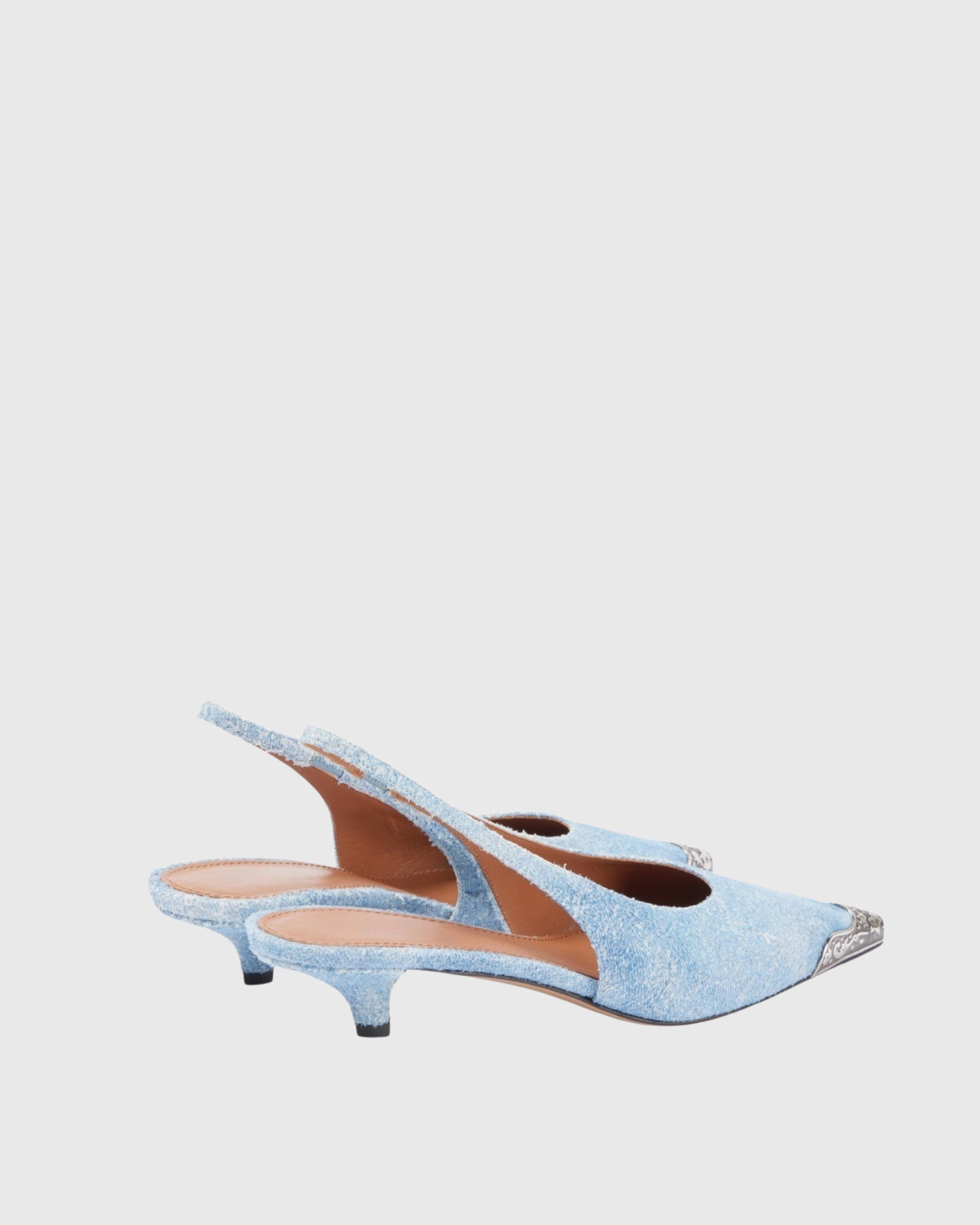 Xavira Metal Buckle Suede Sandals In Blue