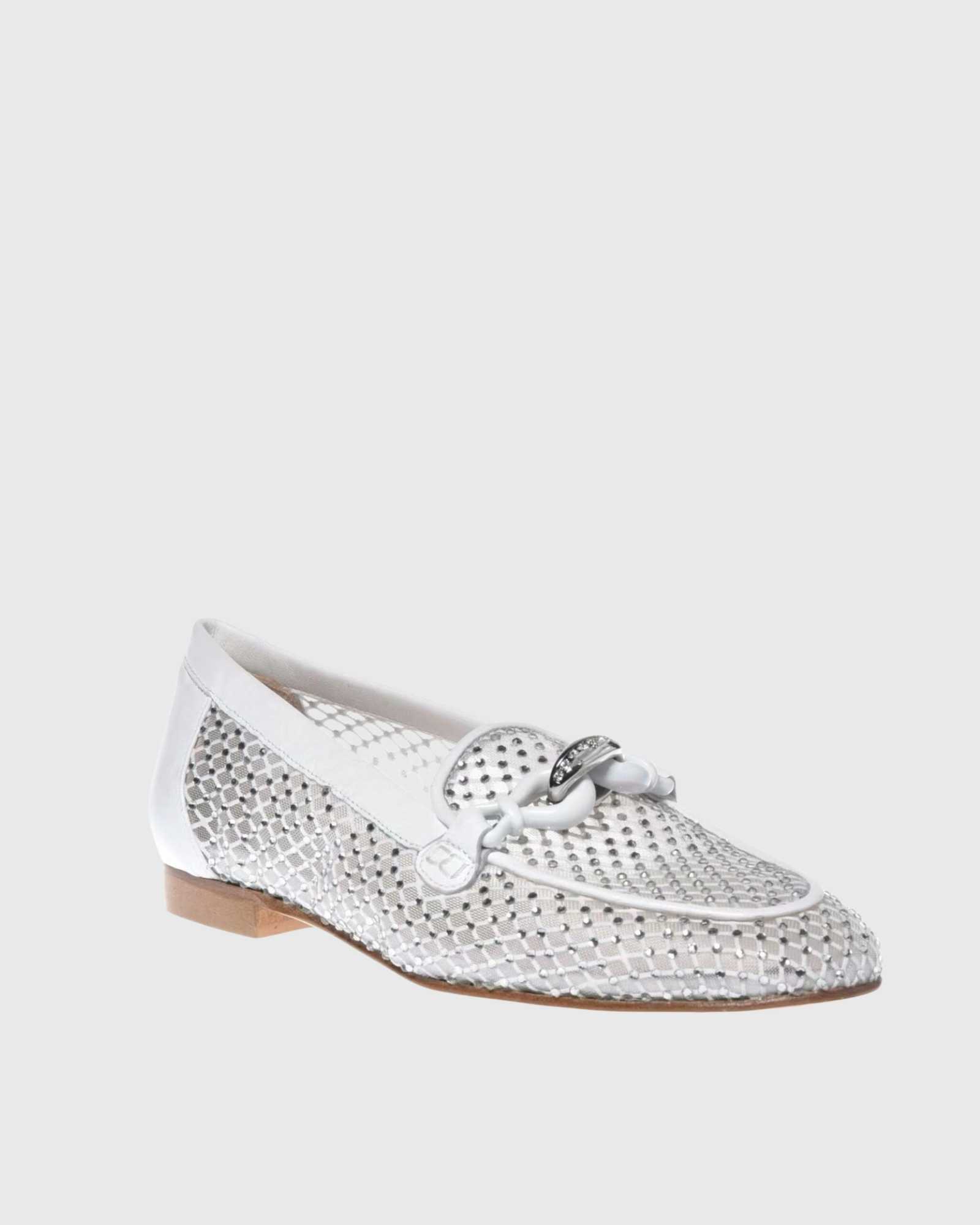 Jazira Rhinestone Fishnet Loafers