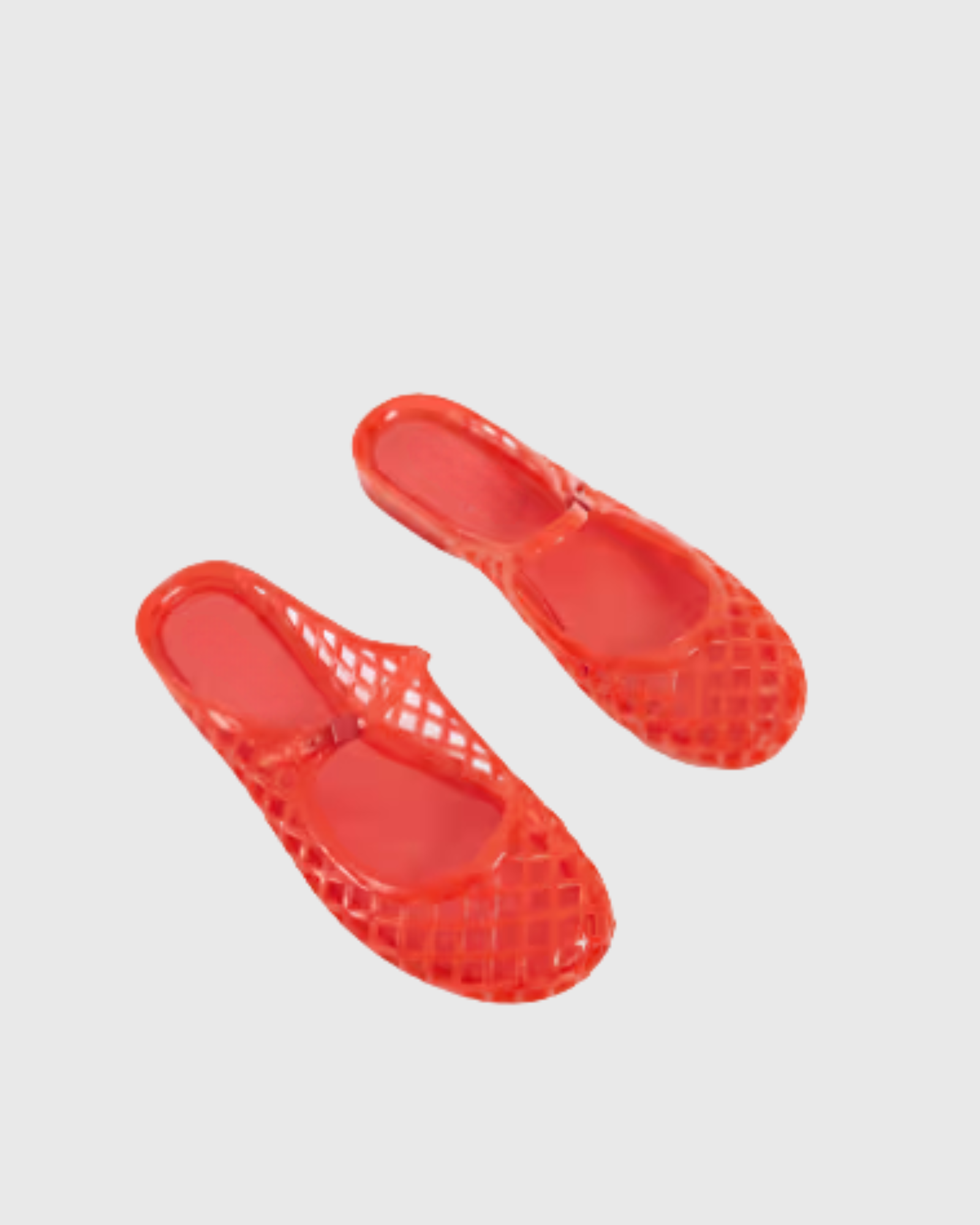 Nyra Jelly PVC Cut Out Slippers In Red