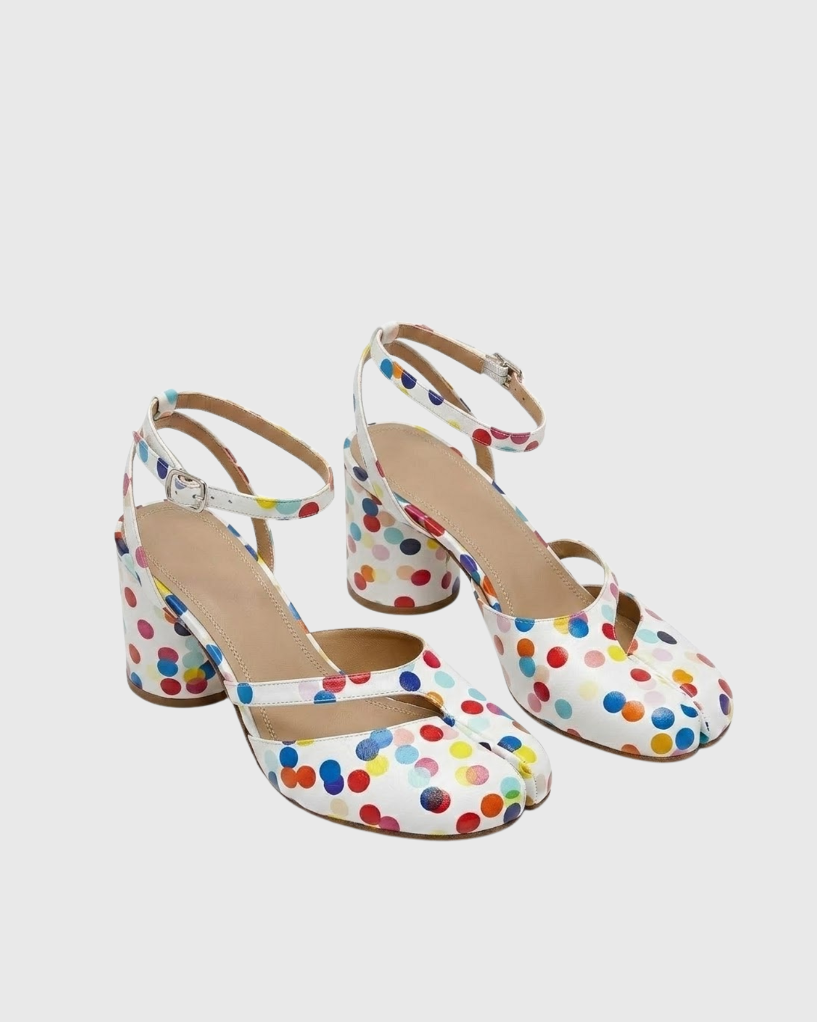 Fiore Tabi Multicolor Dot Sandals 