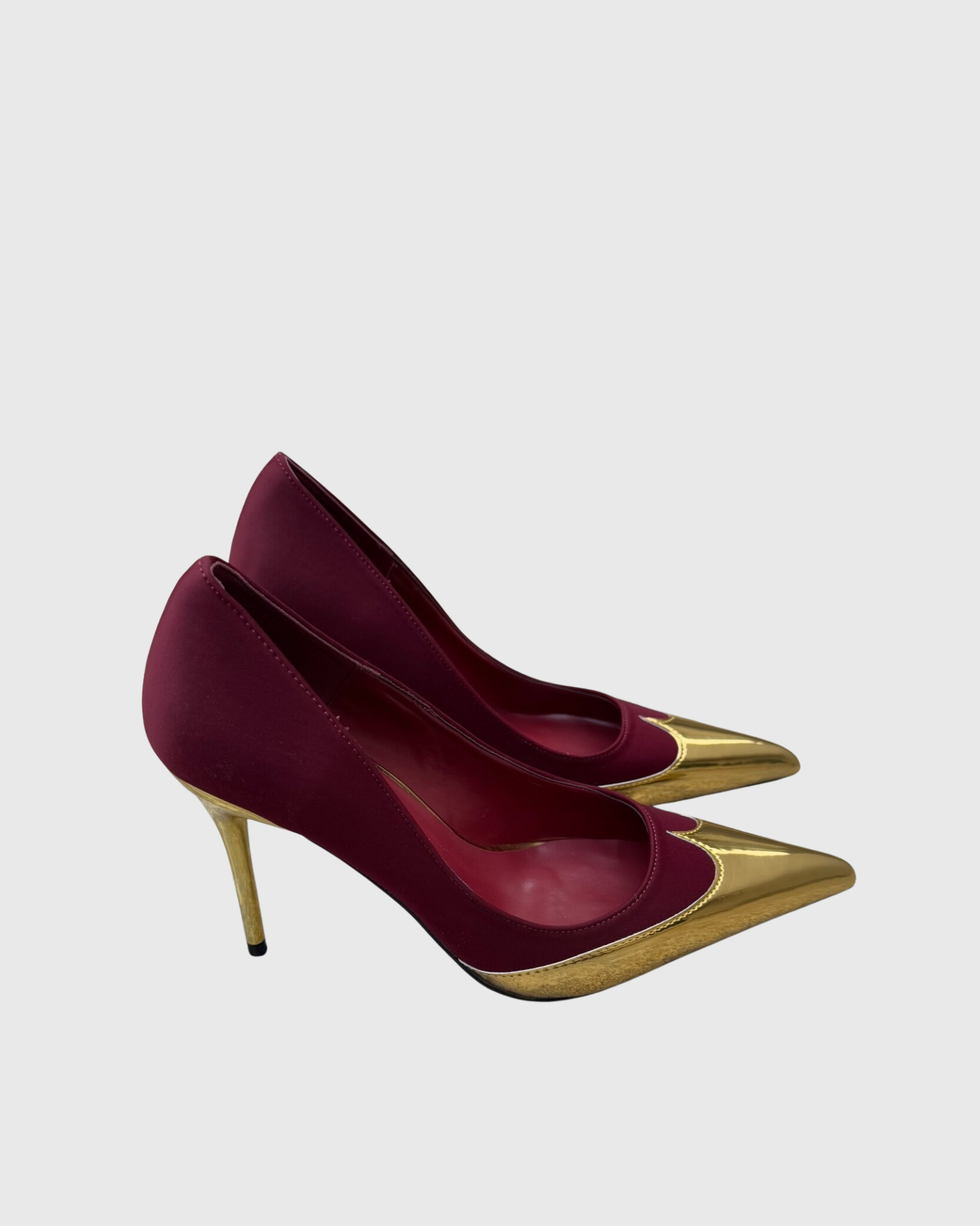 Jaden Gold&Red Splicing Pumps