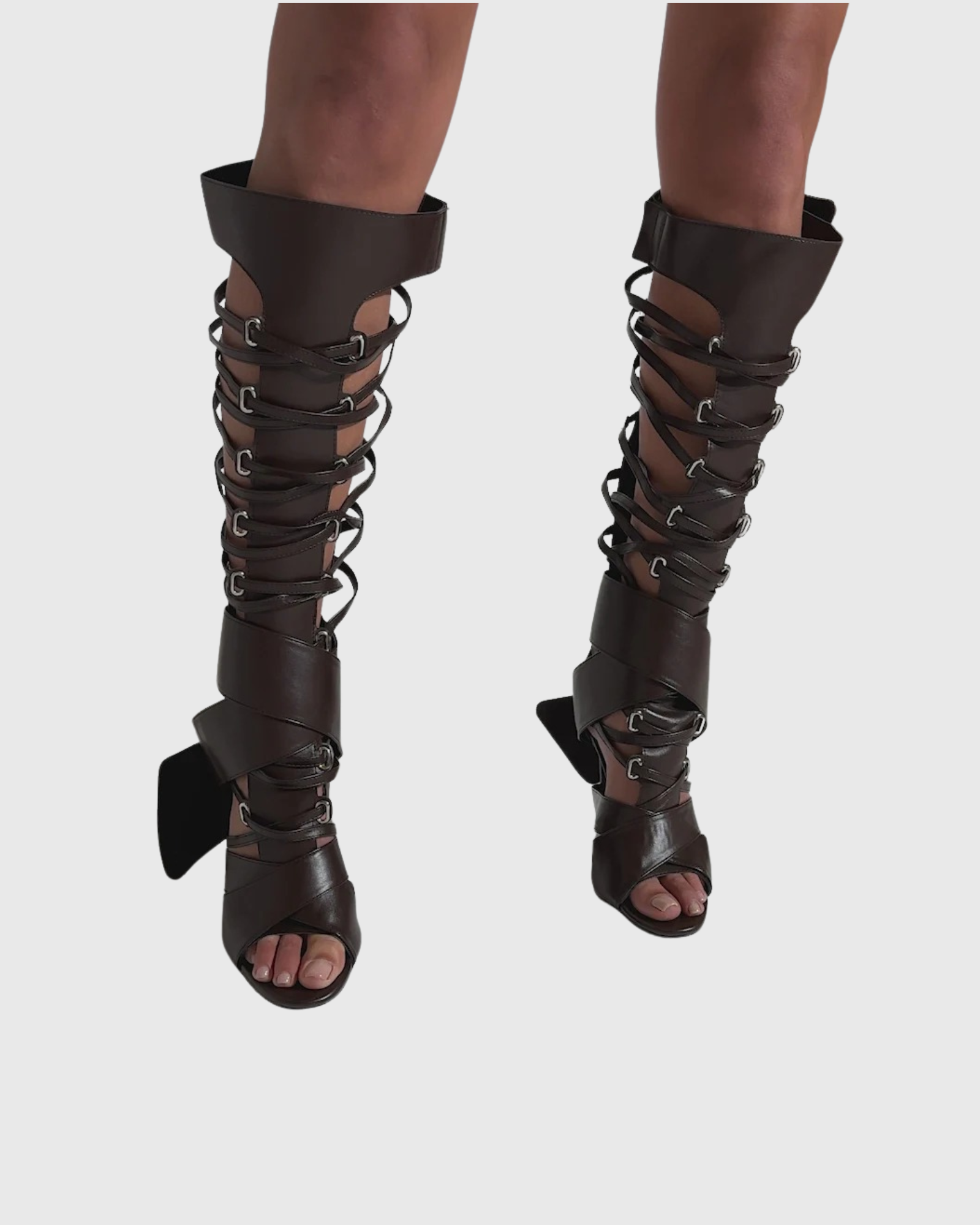 Ellington Leather Lace Up Knee High Boots