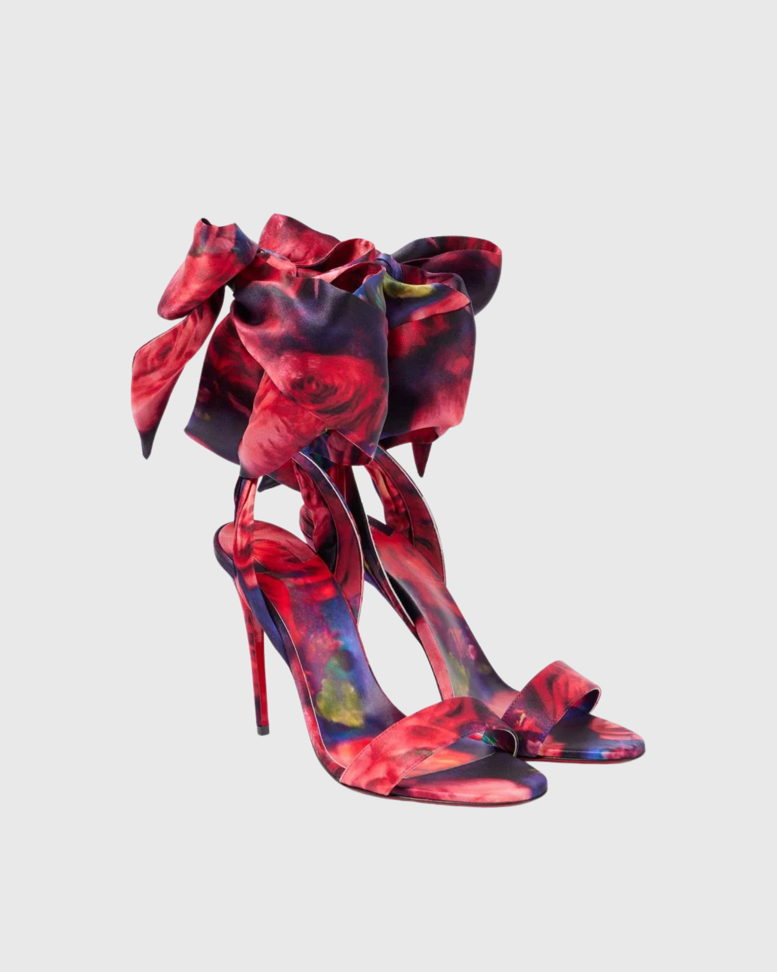 Marisol Floral Bow Mules In Red