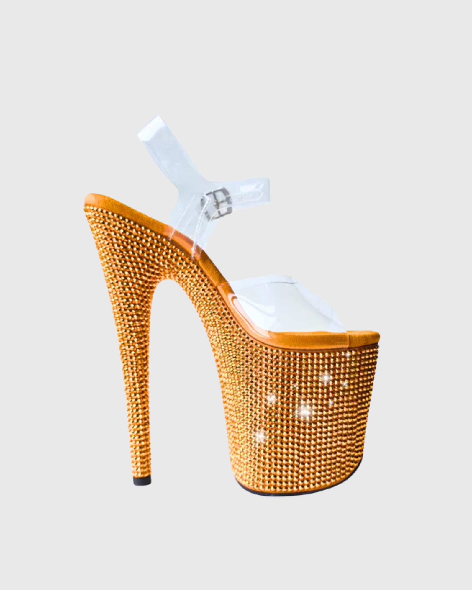Lallie Sparkle Platform Sandals In Gold