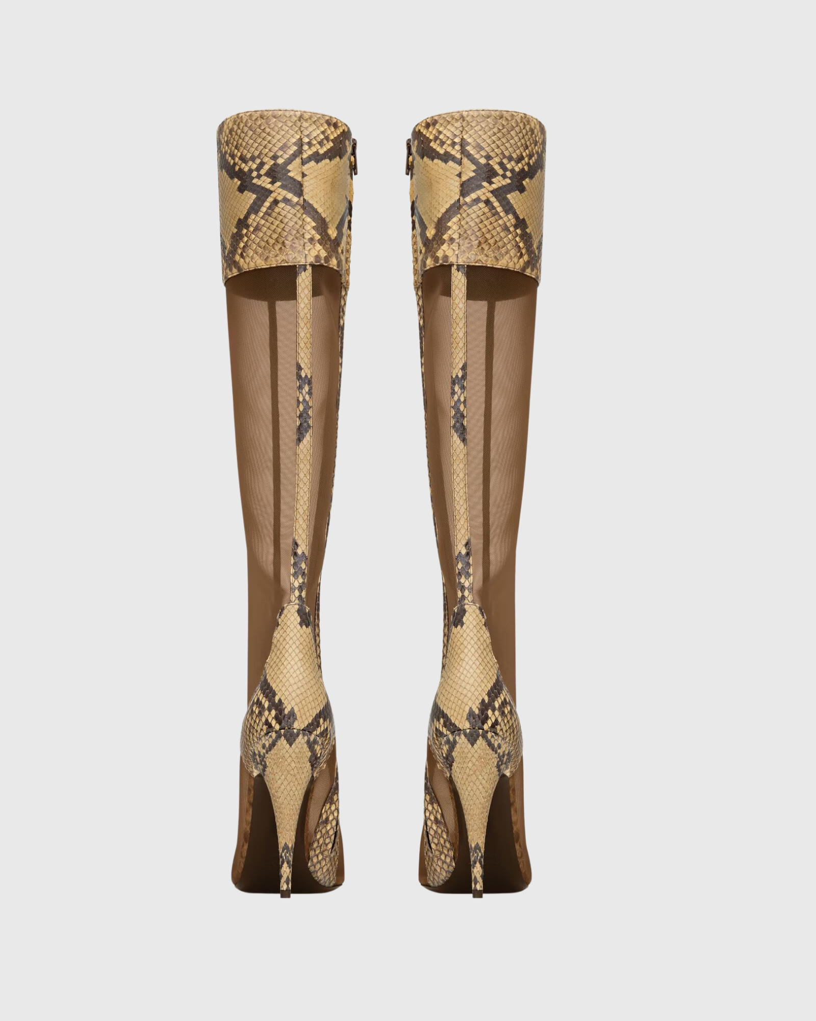 Merei Leopard Print Splicing Boots