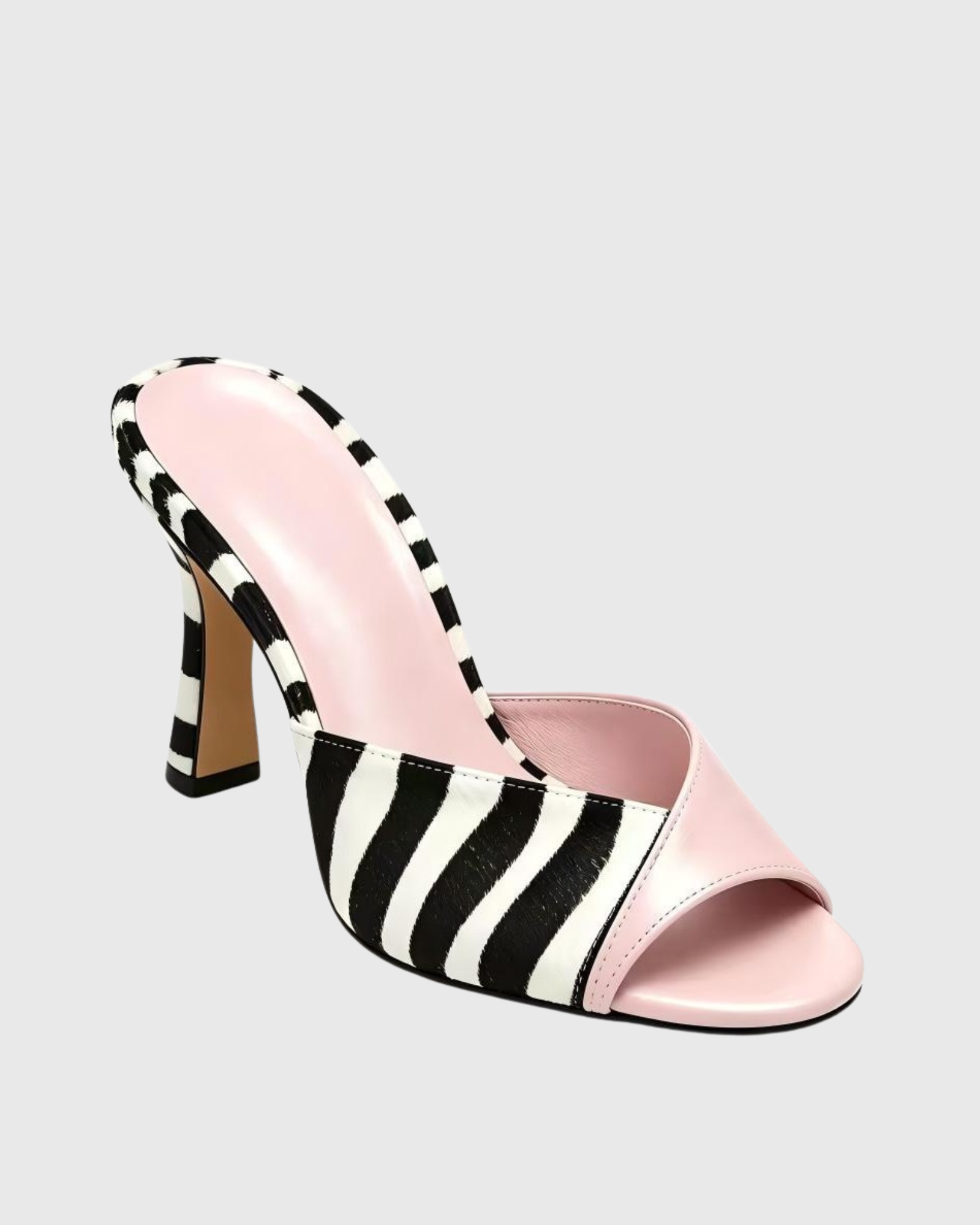 Kairi Zebra Paint Splicing Mules
