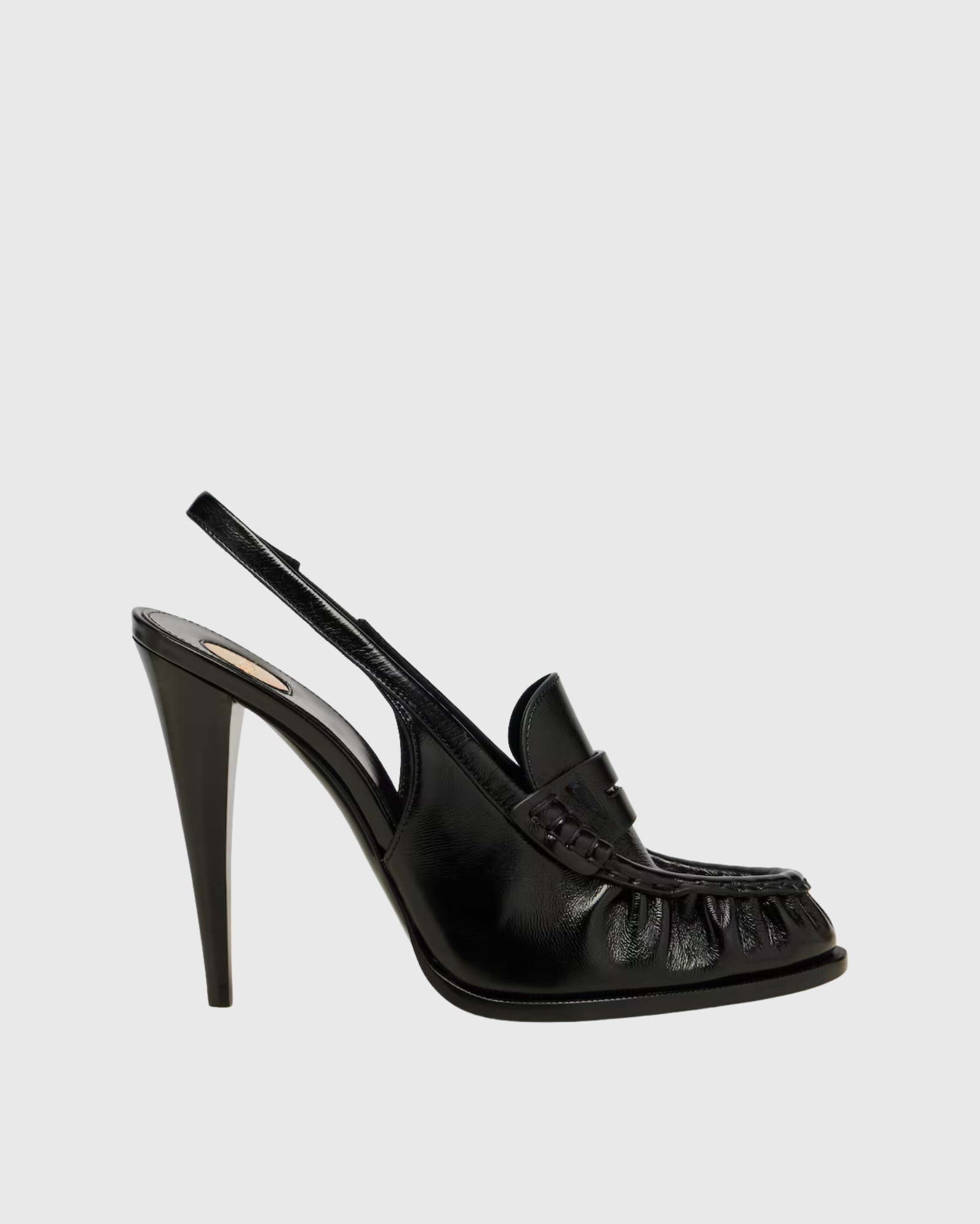 Peter Loafer Slingback Pumps In Black