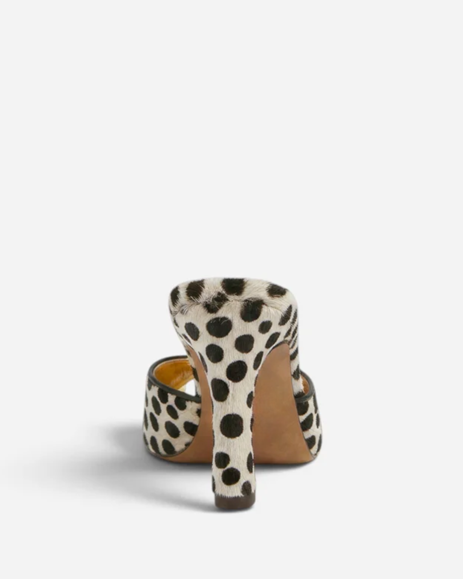 Kairi Leopard Print Peep Toe Mules In Yellow