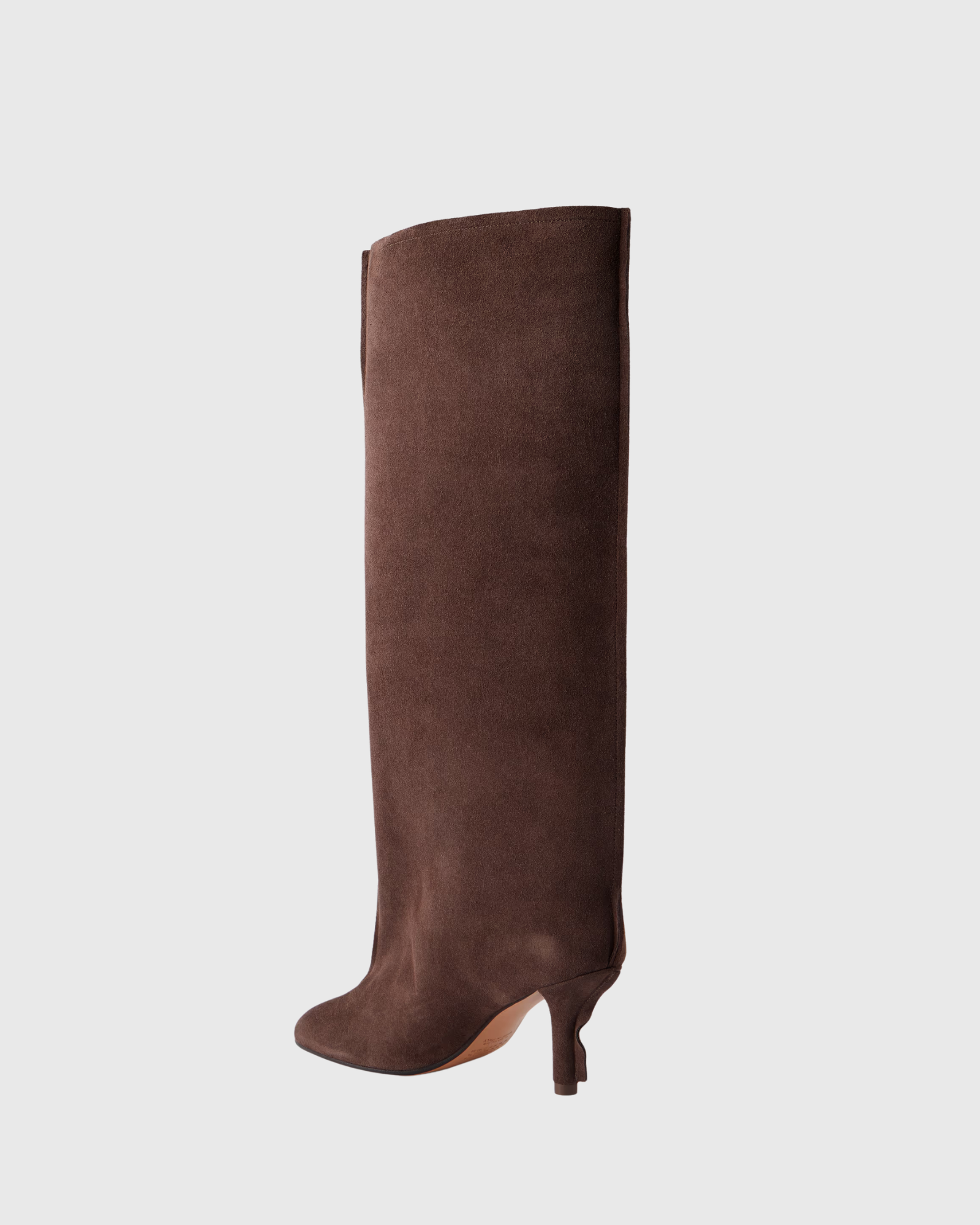 Thexi Wide Calf Knee High Boots In Brown