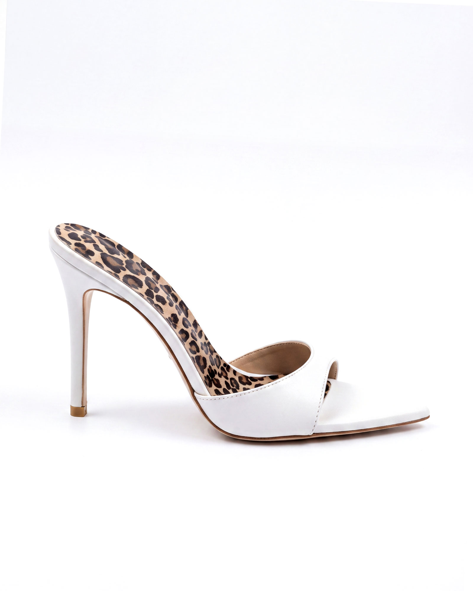 Adaltrud Leopard Print Pointed Toe Mules 