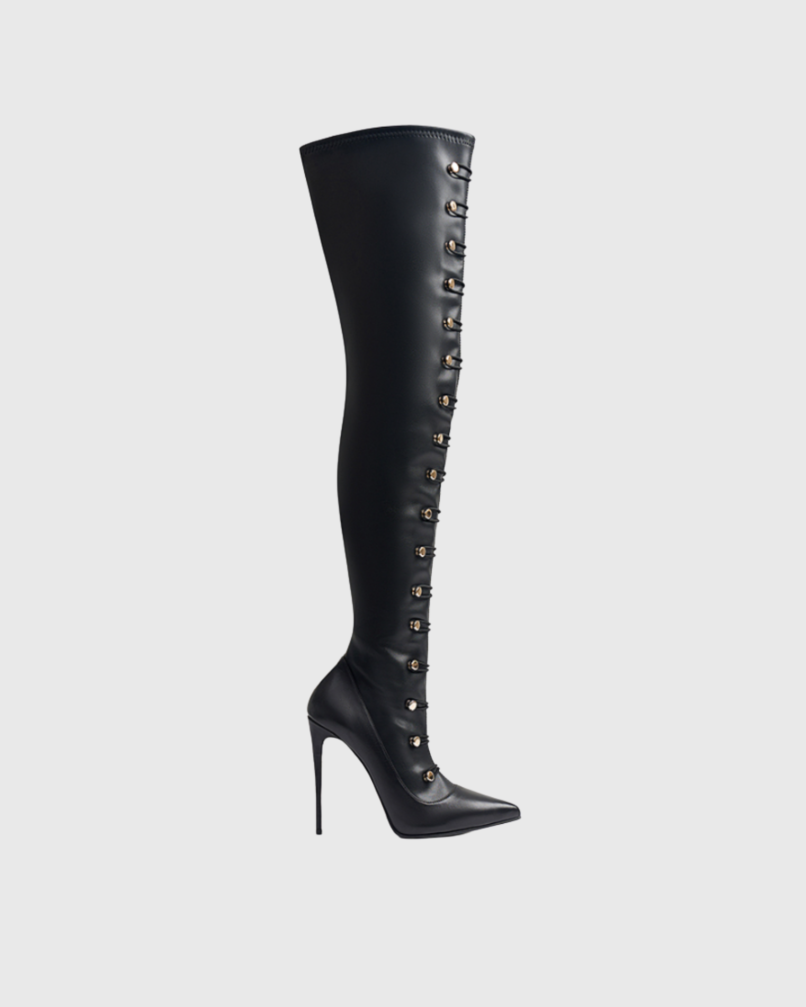 Najia Multi Strap Thigh High Boots