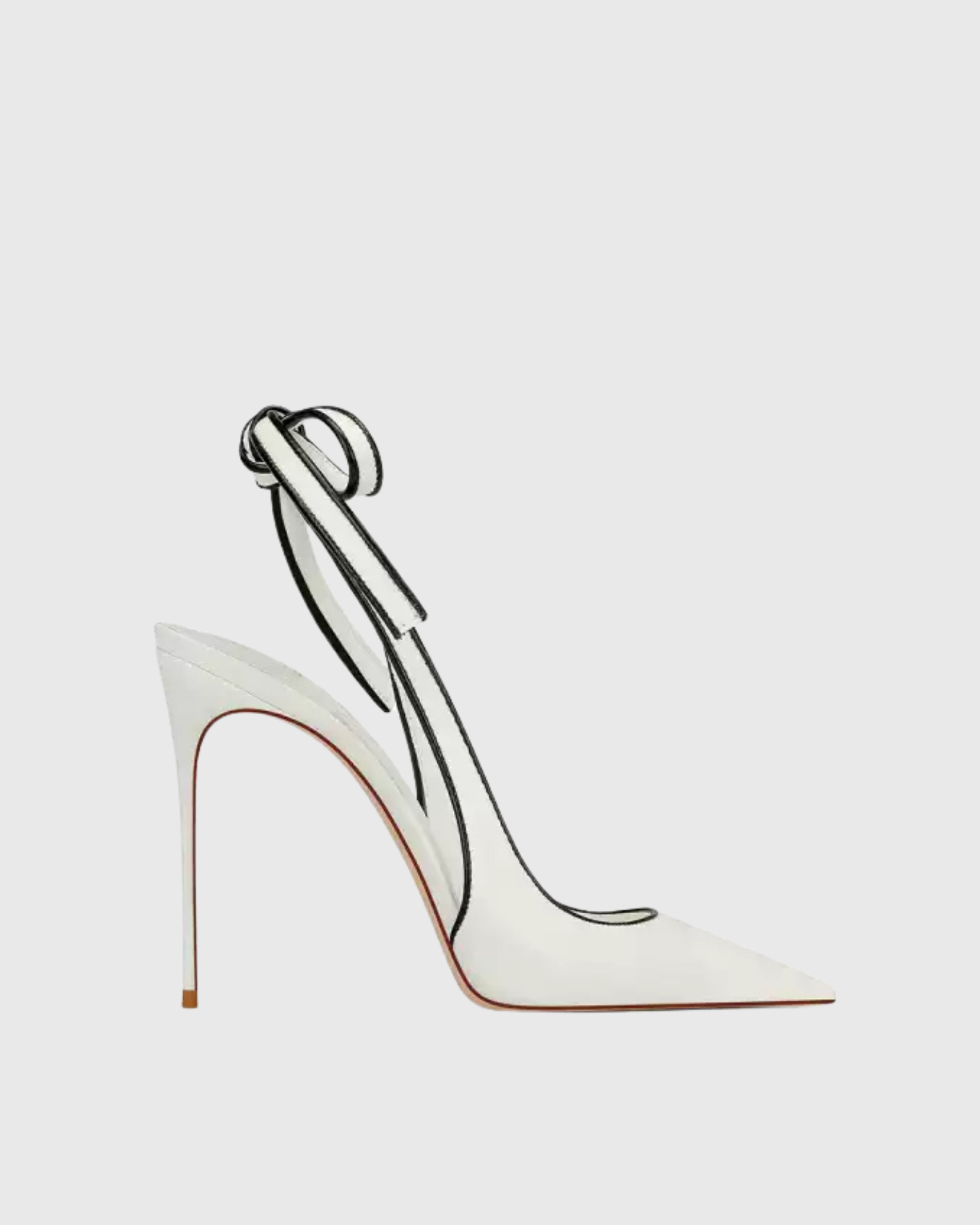 Saidi Bow Splicing Pumps In White