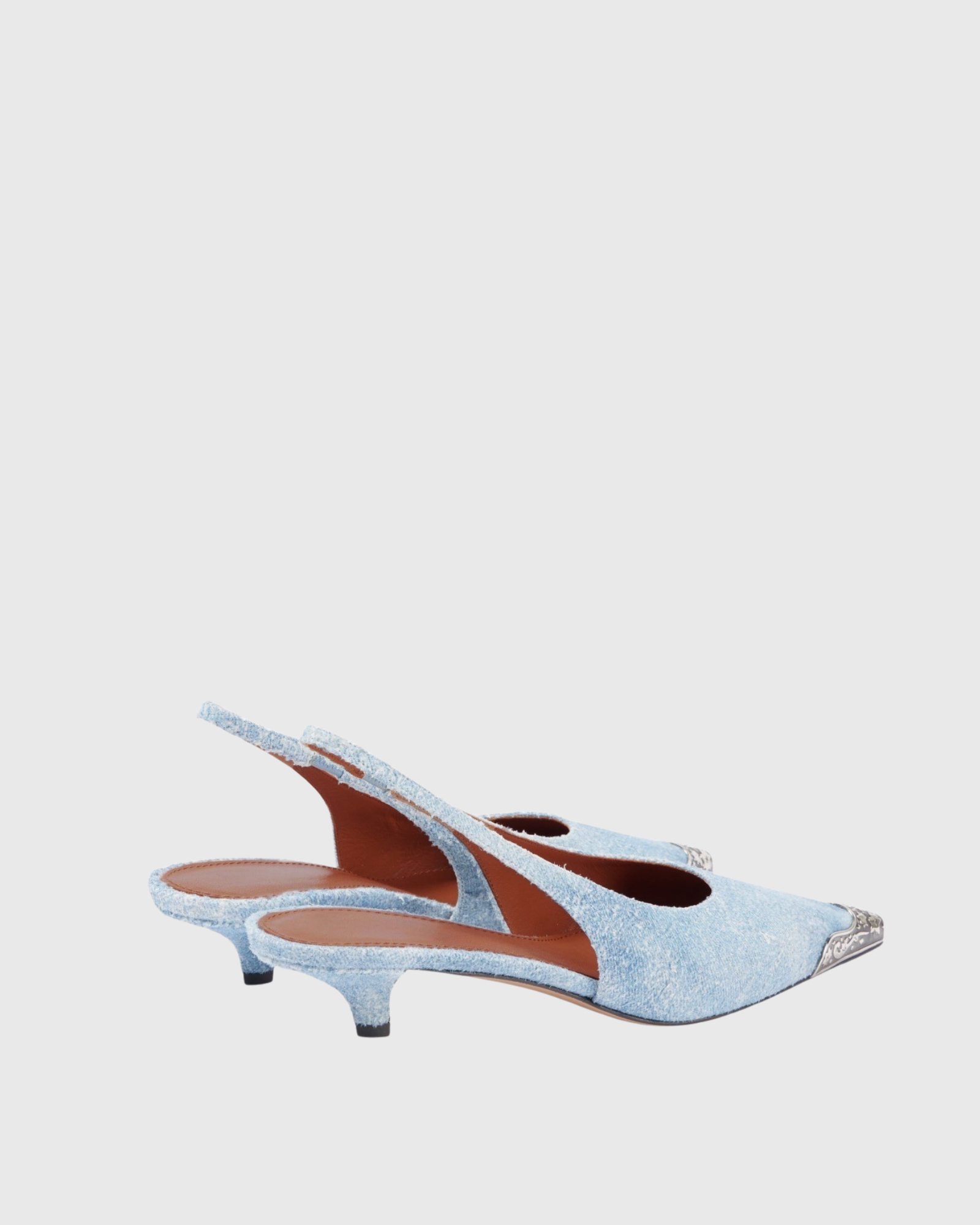 Xavira Metal Buckle Suede Sandals In Blue