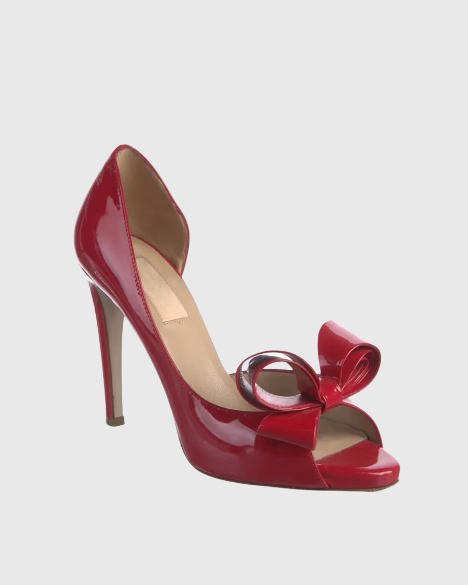 Iiris Bow Side Cut Pumps In Red