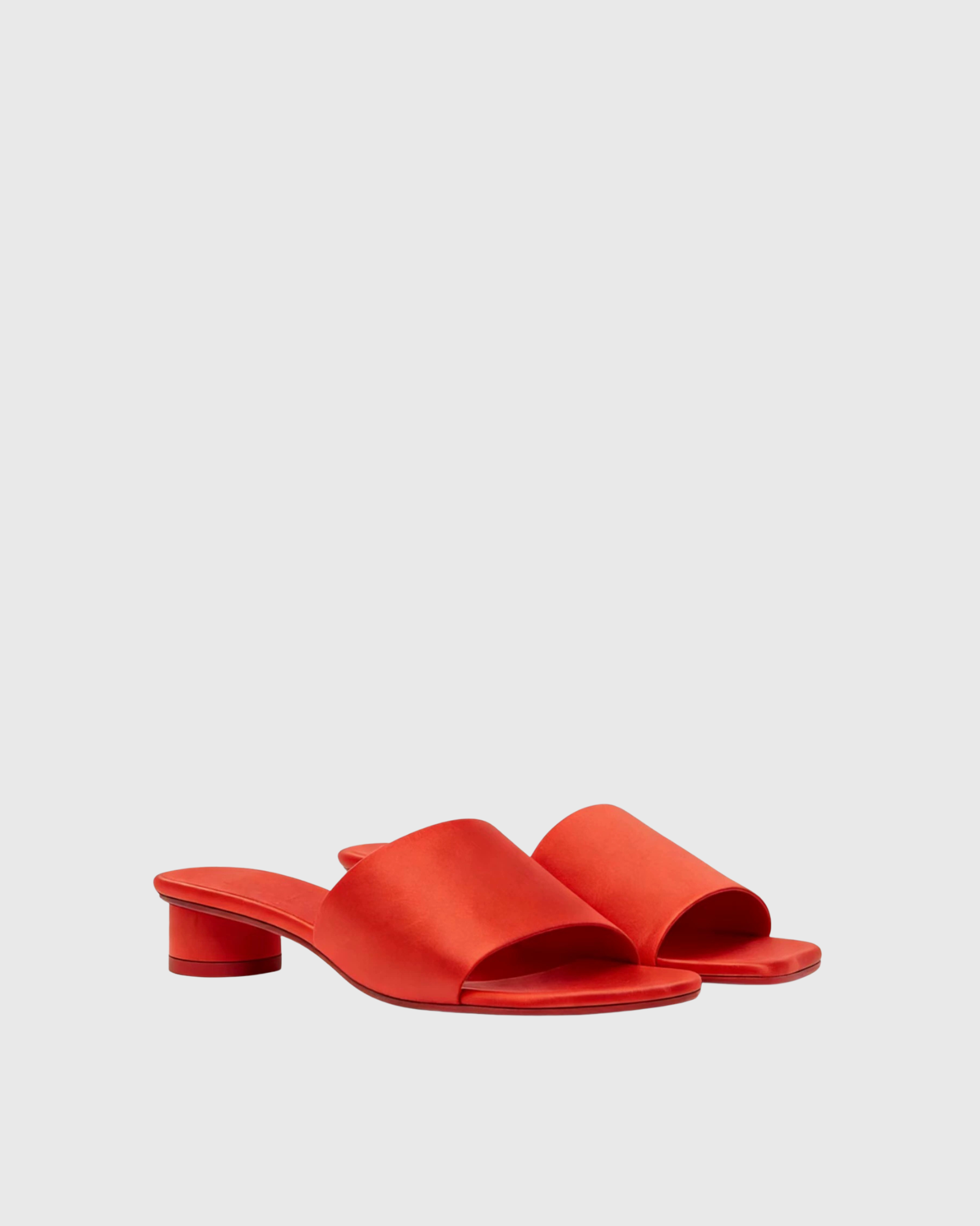 Finley Leather Slippers In Red