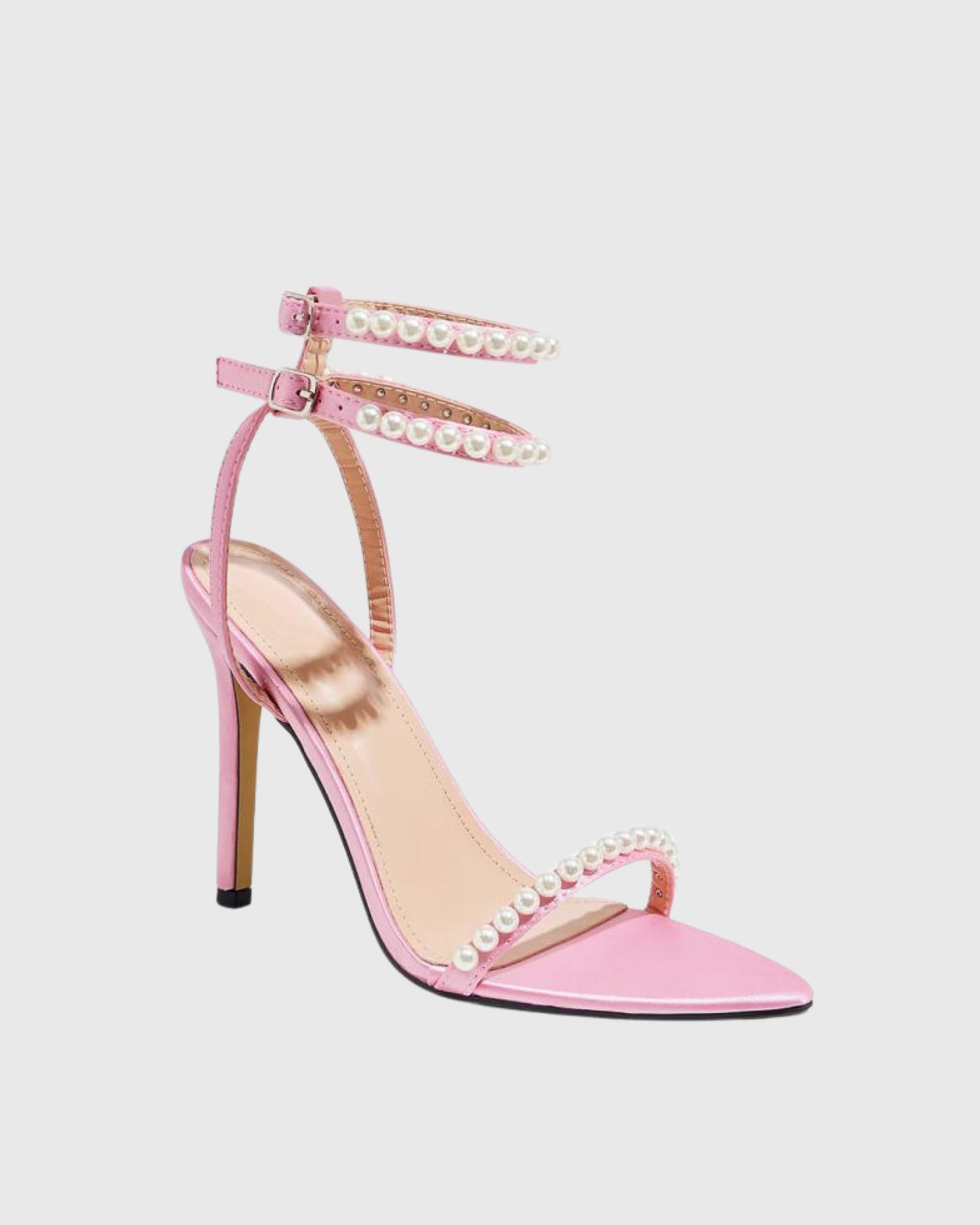 Anu Pearl Strappy Sandals In Pink