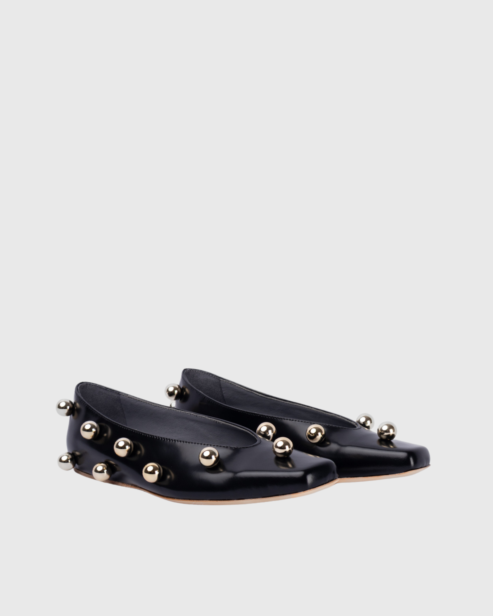 Louna Ball Flats In Black