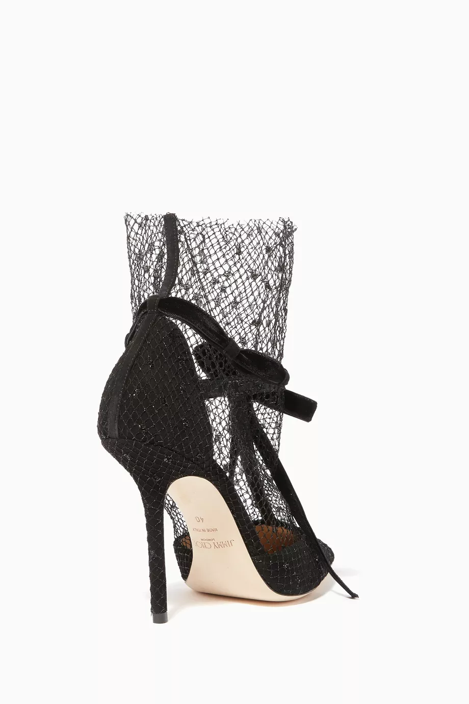 Cloe Bow Polka Dot Mesh Pumps