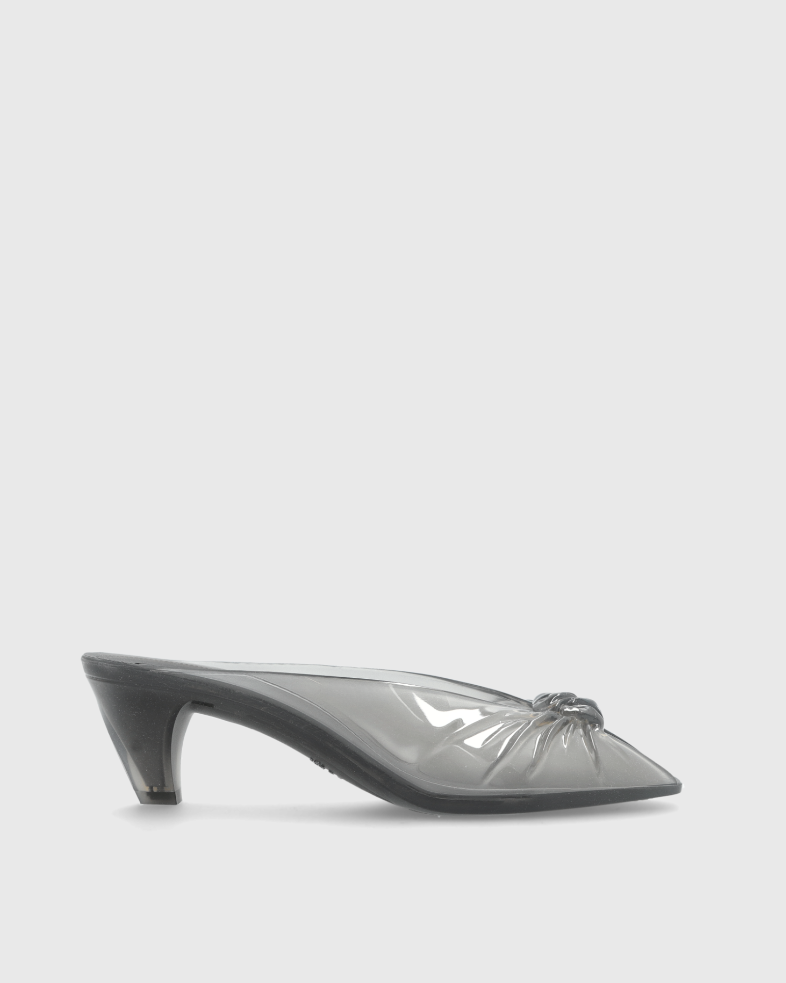 Laney Knot jelly Mules In Grey