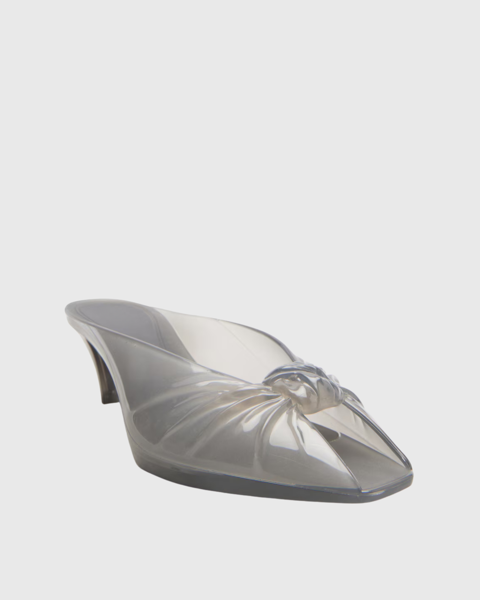 Laney Knot jelly Mules In Grey