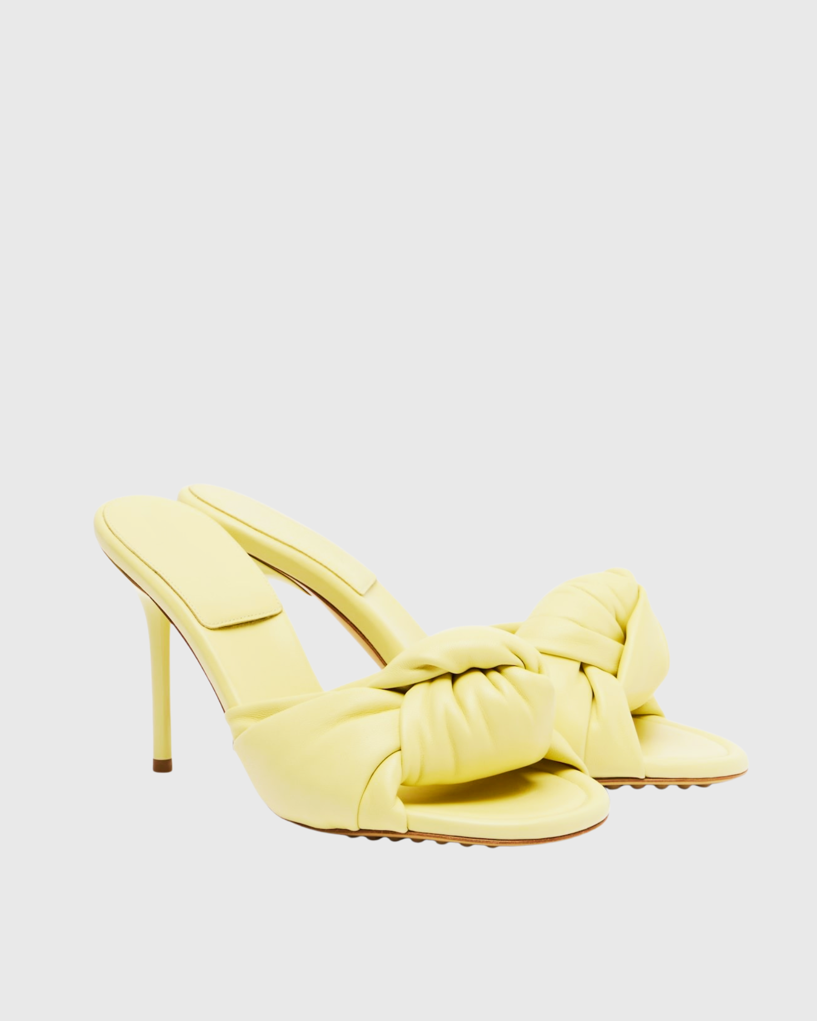 Libe Knot Mules In Yellow