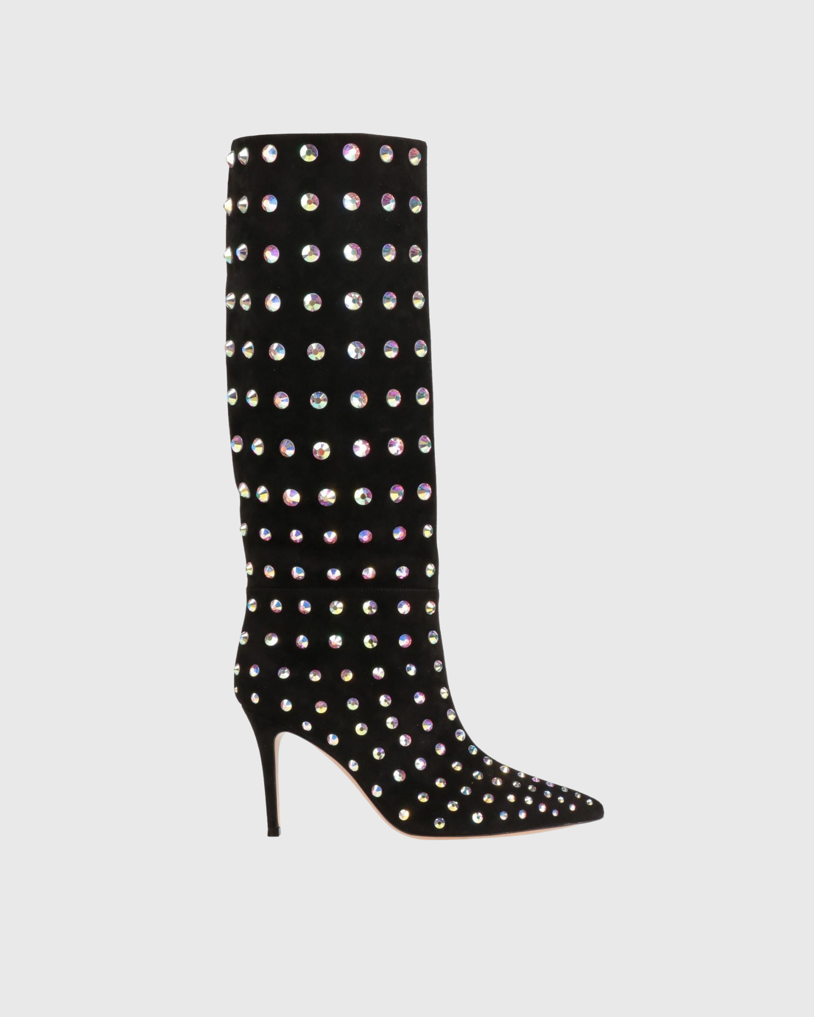 Muna Rhinestone Knee Hight Boots 