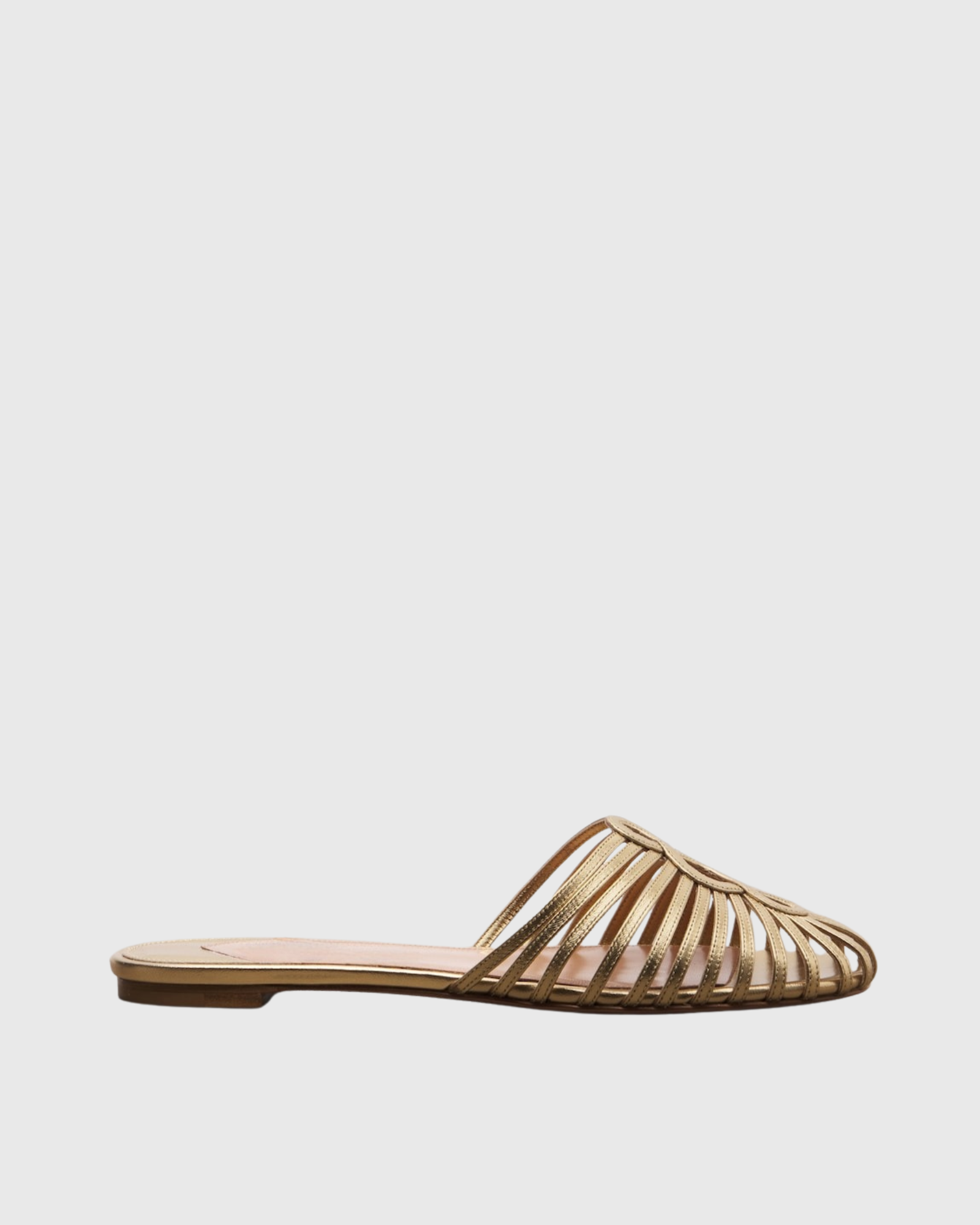 Mun Woven Slippers In Gold