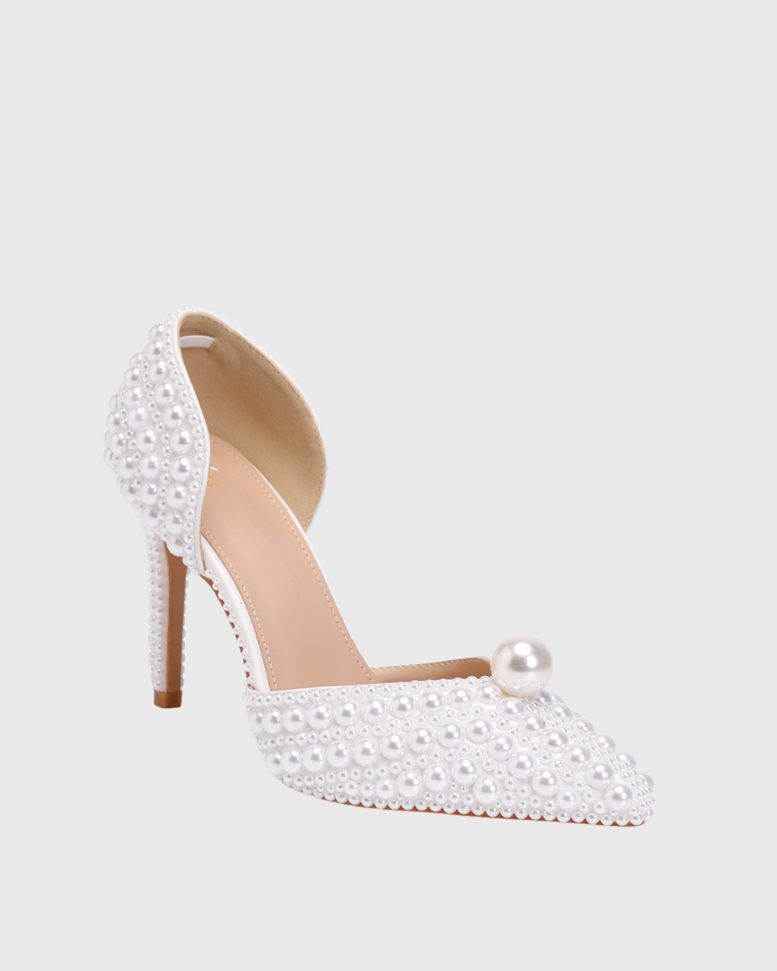 Rocco Pearl Embellished Pumps In White