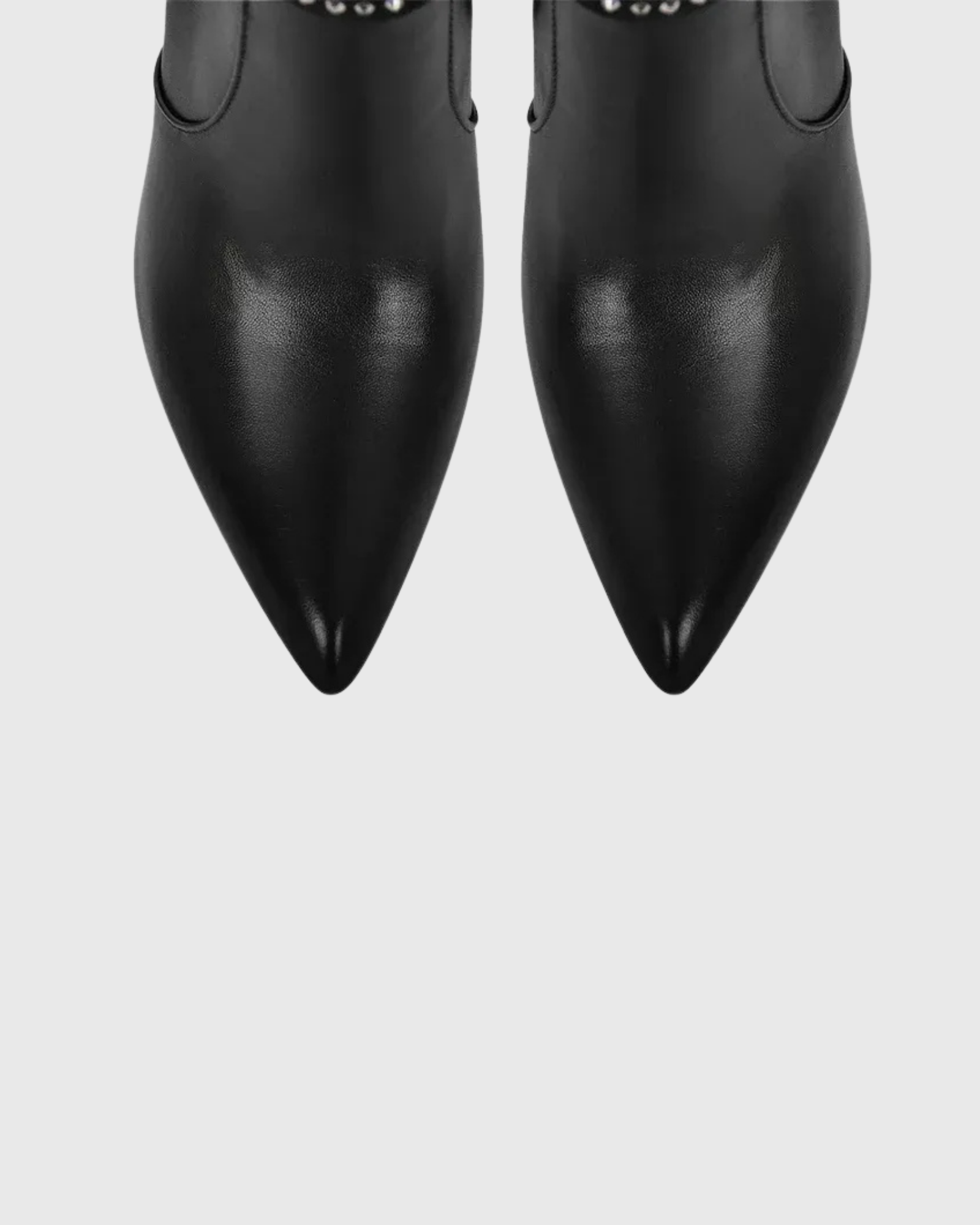 Beppe Rhinestone Knee High Boots In Black