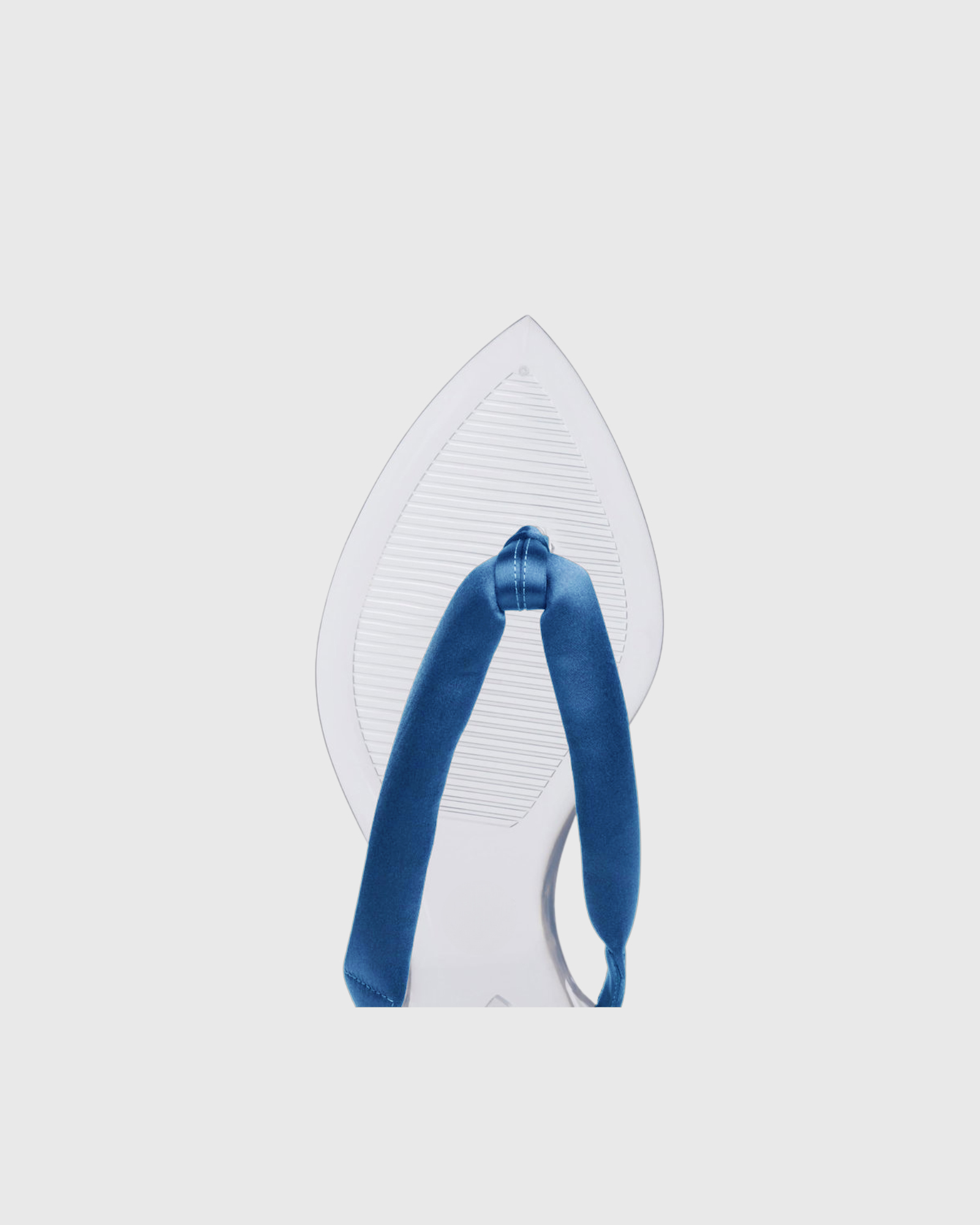 Solenne Jelly PVC Thong Slippers In Blue