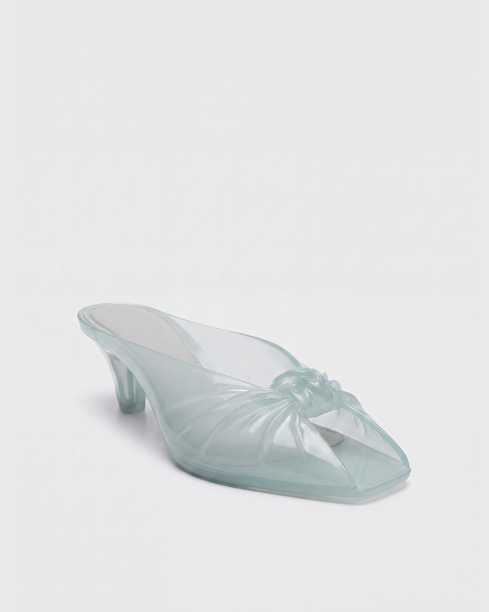 Laney Knot jelly Mules In Blue