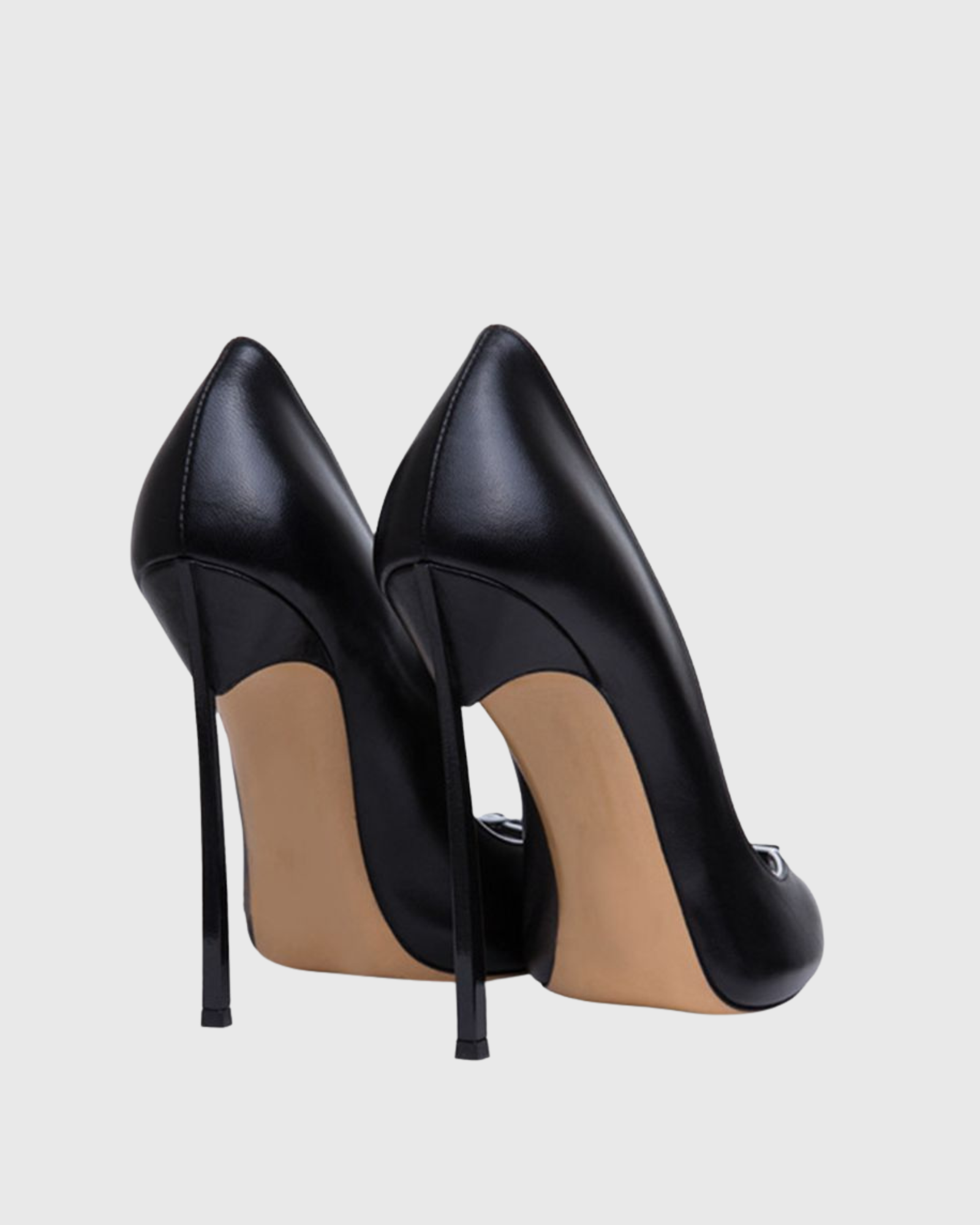 Leandra Open Toe Splicing Pumps In Black