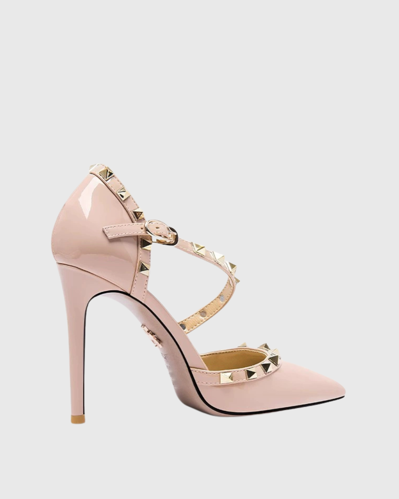 Cora Studded Stiletto 	Pumps In Nude