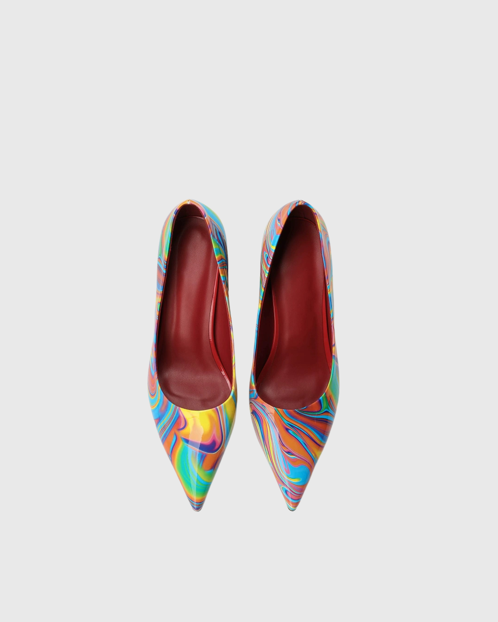 Roxie Printed Graffiti Pumps In Multicolor