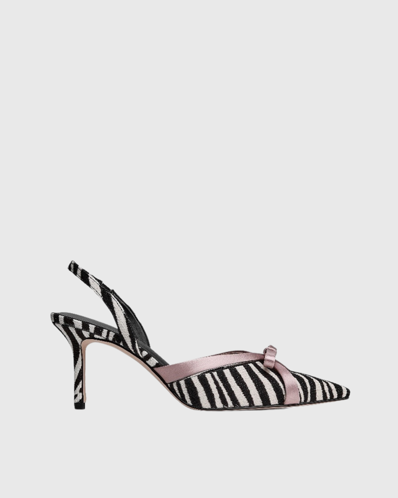 Astrix Bow Zebra Print Stiletto Sandals