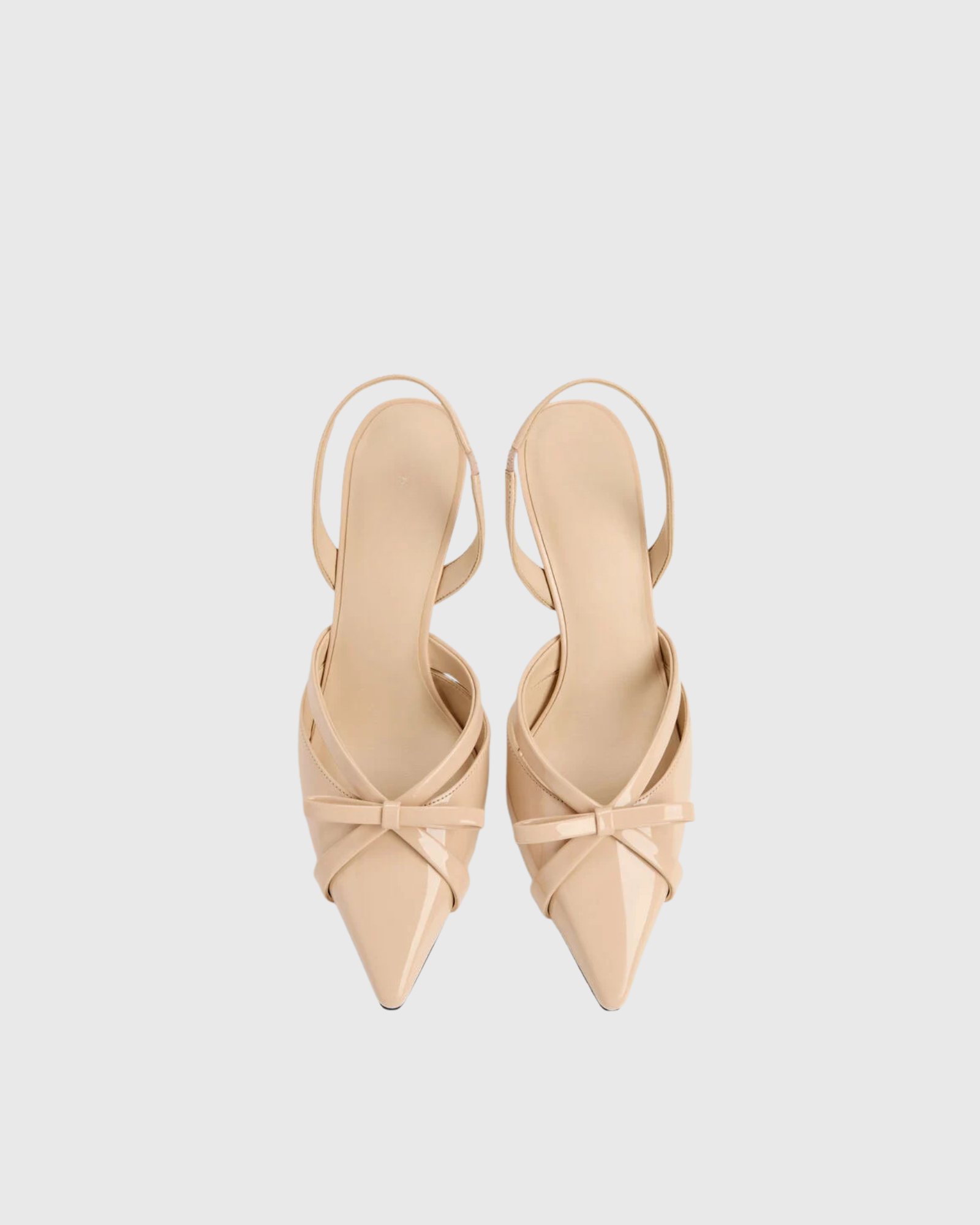 Eliora Bow Stiletto Sandals In Nude