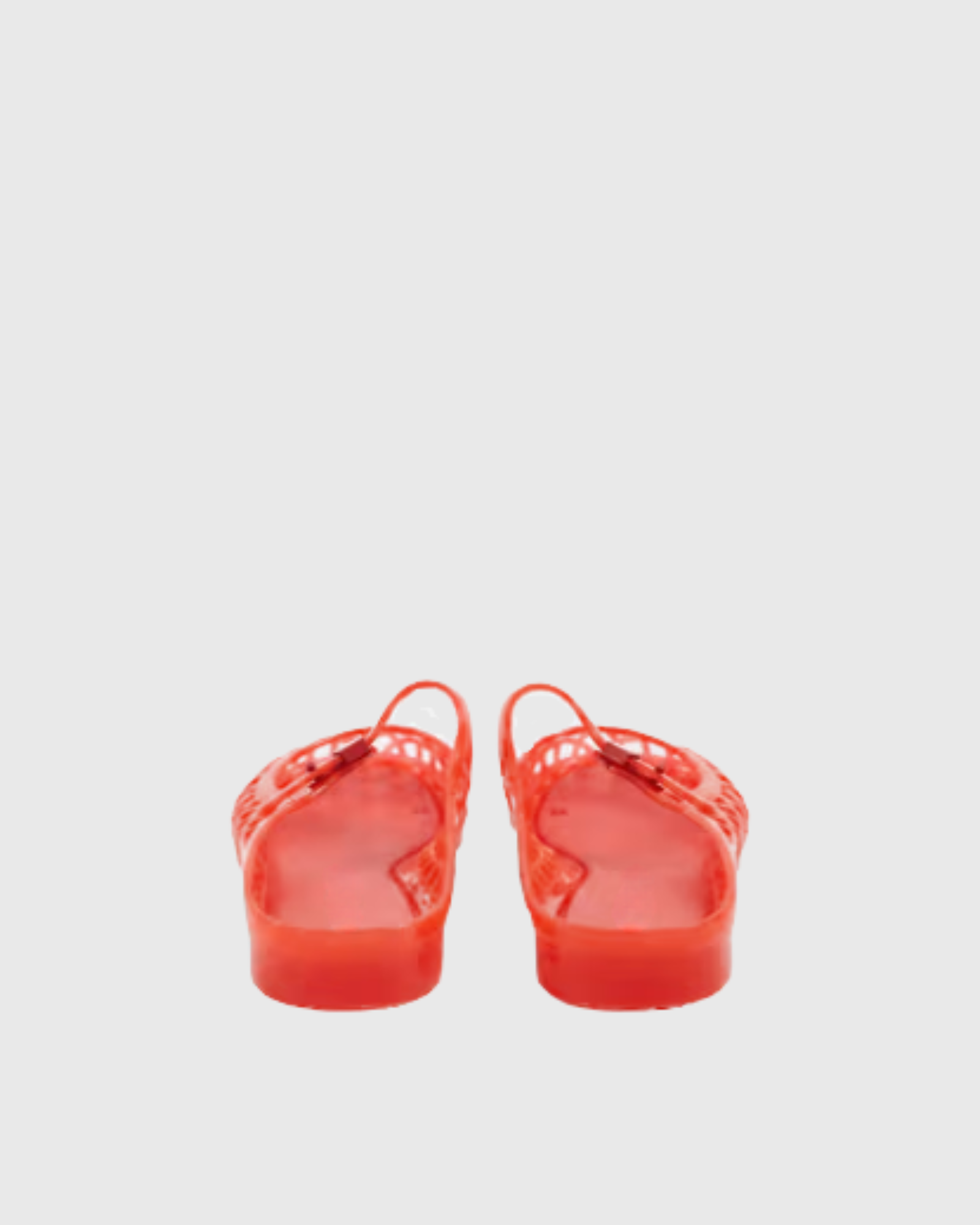 Nyra Jelly PVC Cut Out Slippers In Red